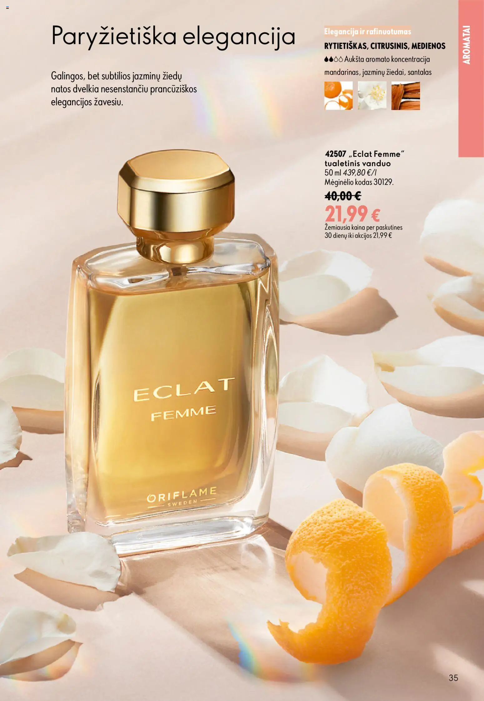 Oriflame akcijos nuo 2026.09.16 | Puslapis: 35 | Prekių: Vanduo, Tualetinis vanduo