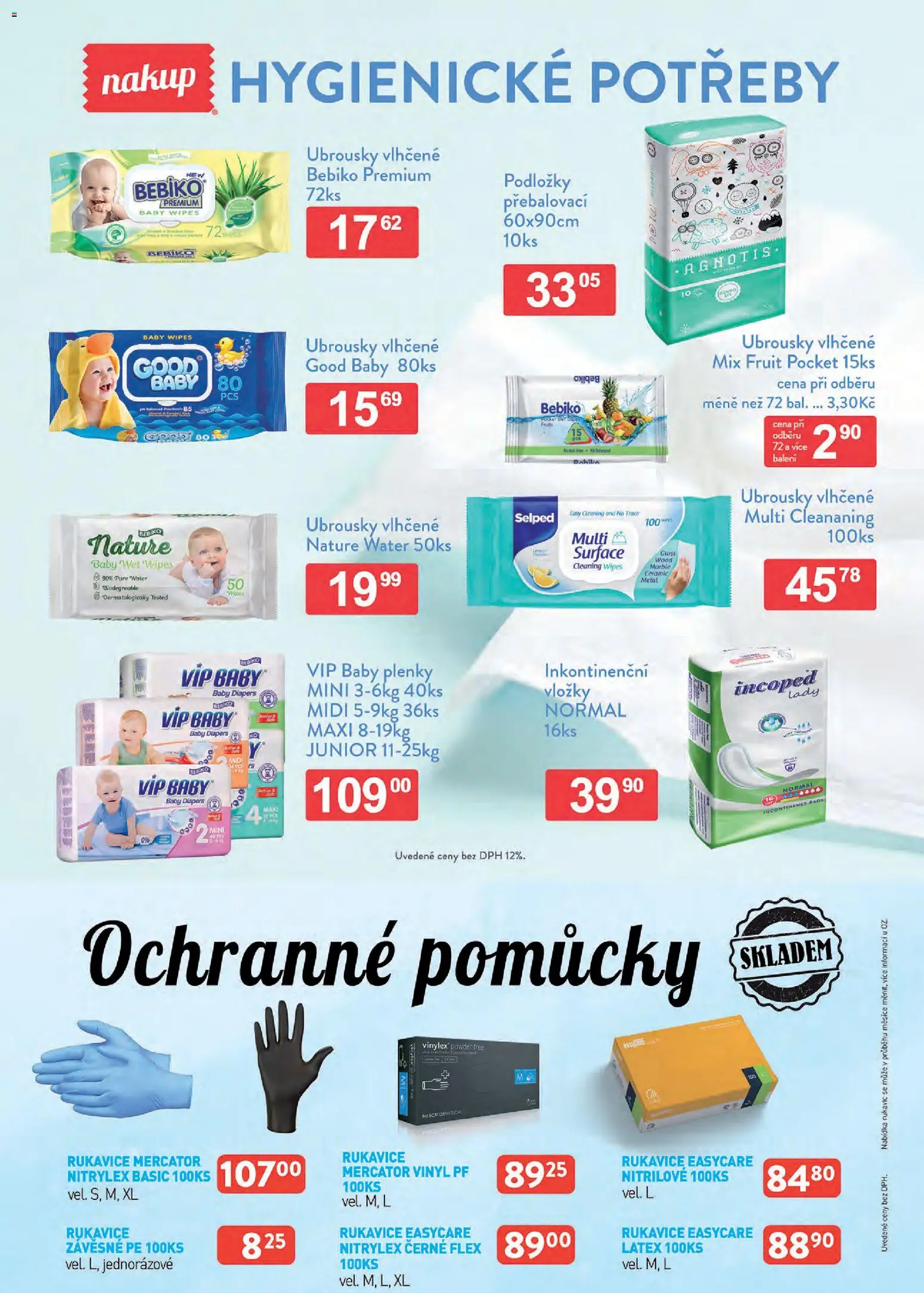 Astur & Qanto leták - Velkoobchod 09/2026 od 01.09.2026 | Strana: 170 | Produkty: Vlhčené ubrousky, Rukavice, Ubrousky, Plenky