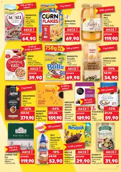 Náhled letáku MEDAS Med květový, XXL balení 1200 g od 10.06.2026 | Strana: 27 | Produkty: Cukr, Ahmad tea, Müsli, Mletá káva