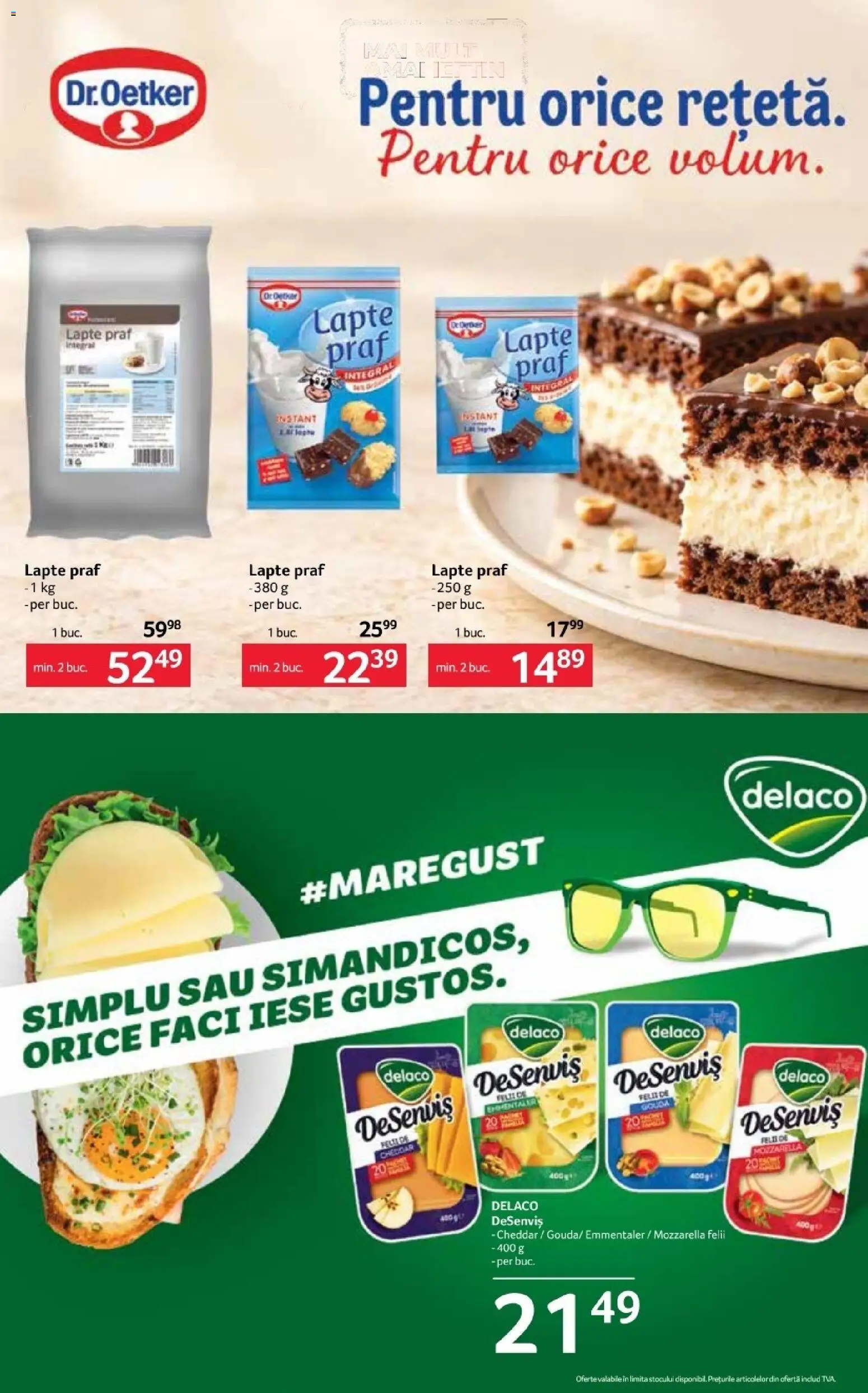 Noul catalog Selgros – valabil de la 16.10.2026 | Pagină: 10 | Produse: Lapte praf, Delaco, Mozzarella, Lapte