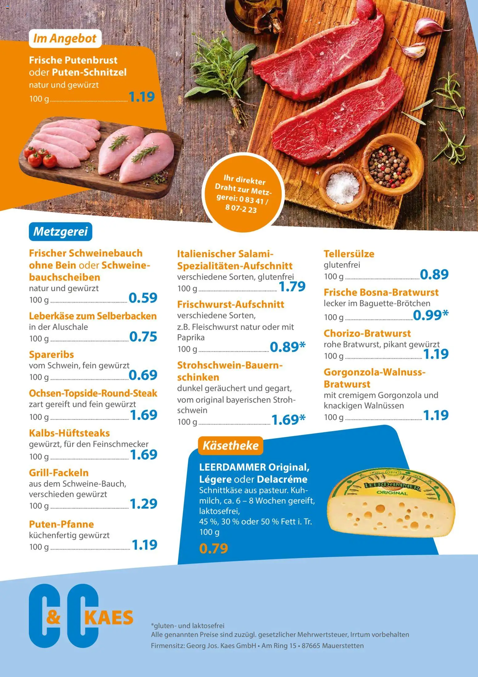C&C Prospekt – gültig ab 10.08.2026 | Seite: 3 | Produkte: Schweinebauch, Bratwurst, Paprika, Salami