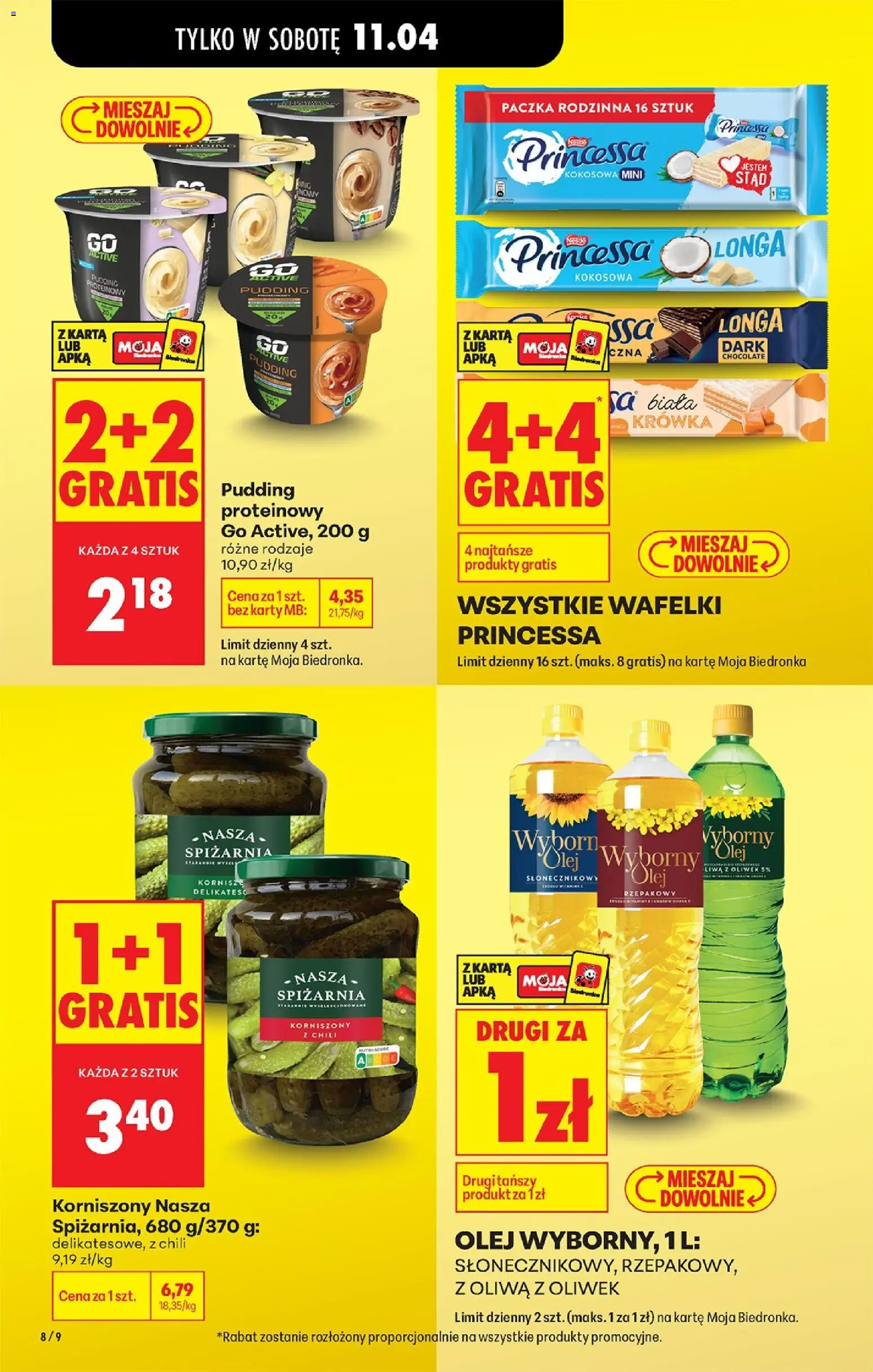 Biedronka gazetka od czwartku od 09.04.2026 | Strona: 12 | Produkty: Chili, Oliwa z oliwek, Krowka, Wafelki