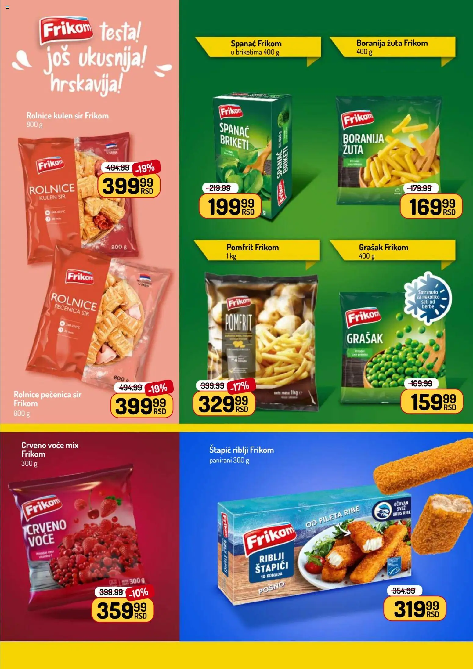Aman katalog - važi od 20.07.2026 | Strana: 16 | Proizvode: Spanać, Boranija, Grašak, Riblji štapići