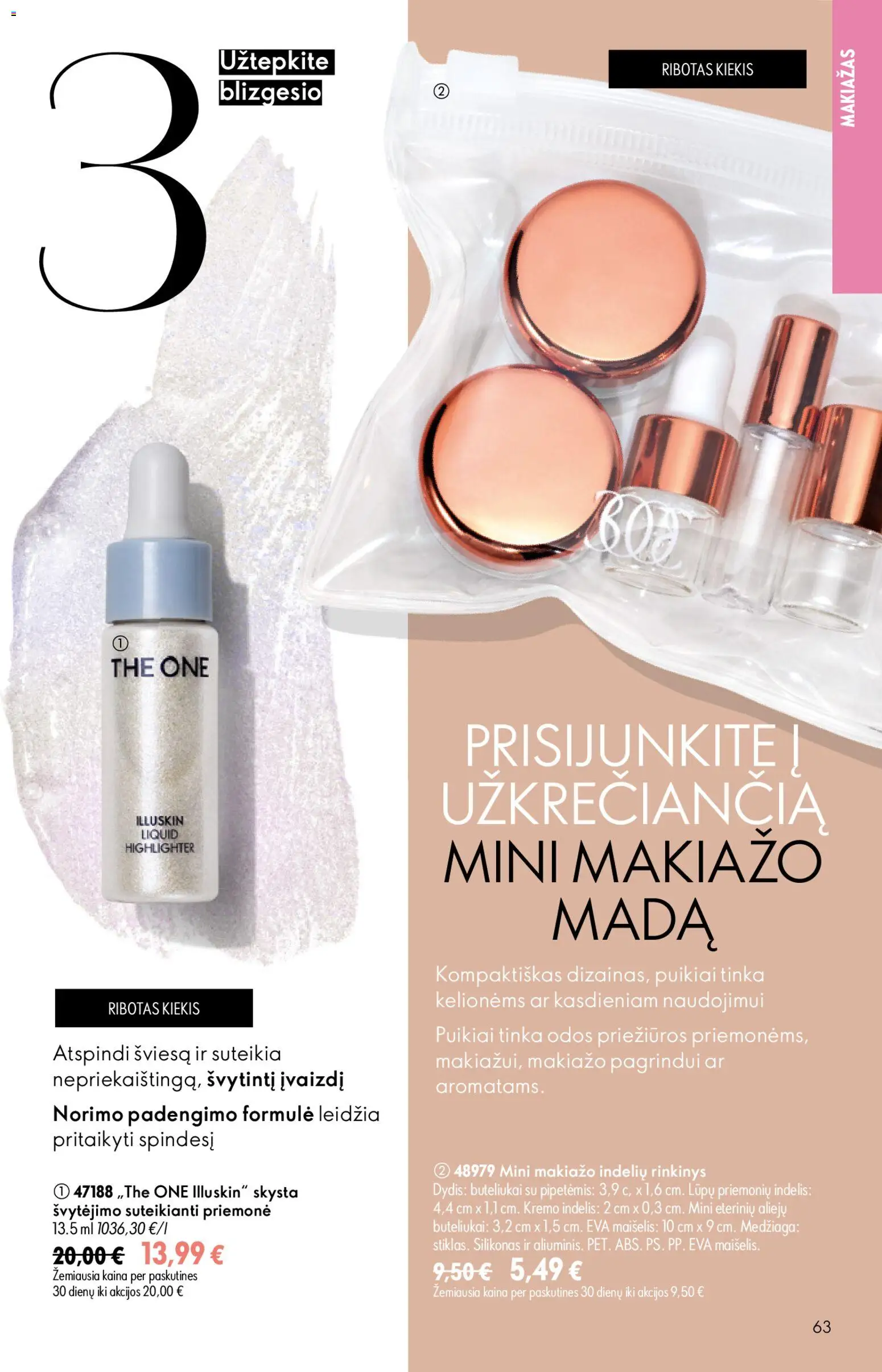 Oriflame akcijos nuo 24.06.2026 | Puslapis: 63 | Prekių: Makiažas