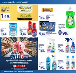 Anteprima del volantino SIGMA volantino Toscana valido a partire dal 21.05.2026 | Pagina: 12 | Prodotti: Detergente, Sgrassatore, Lavastoviglie, Profumo