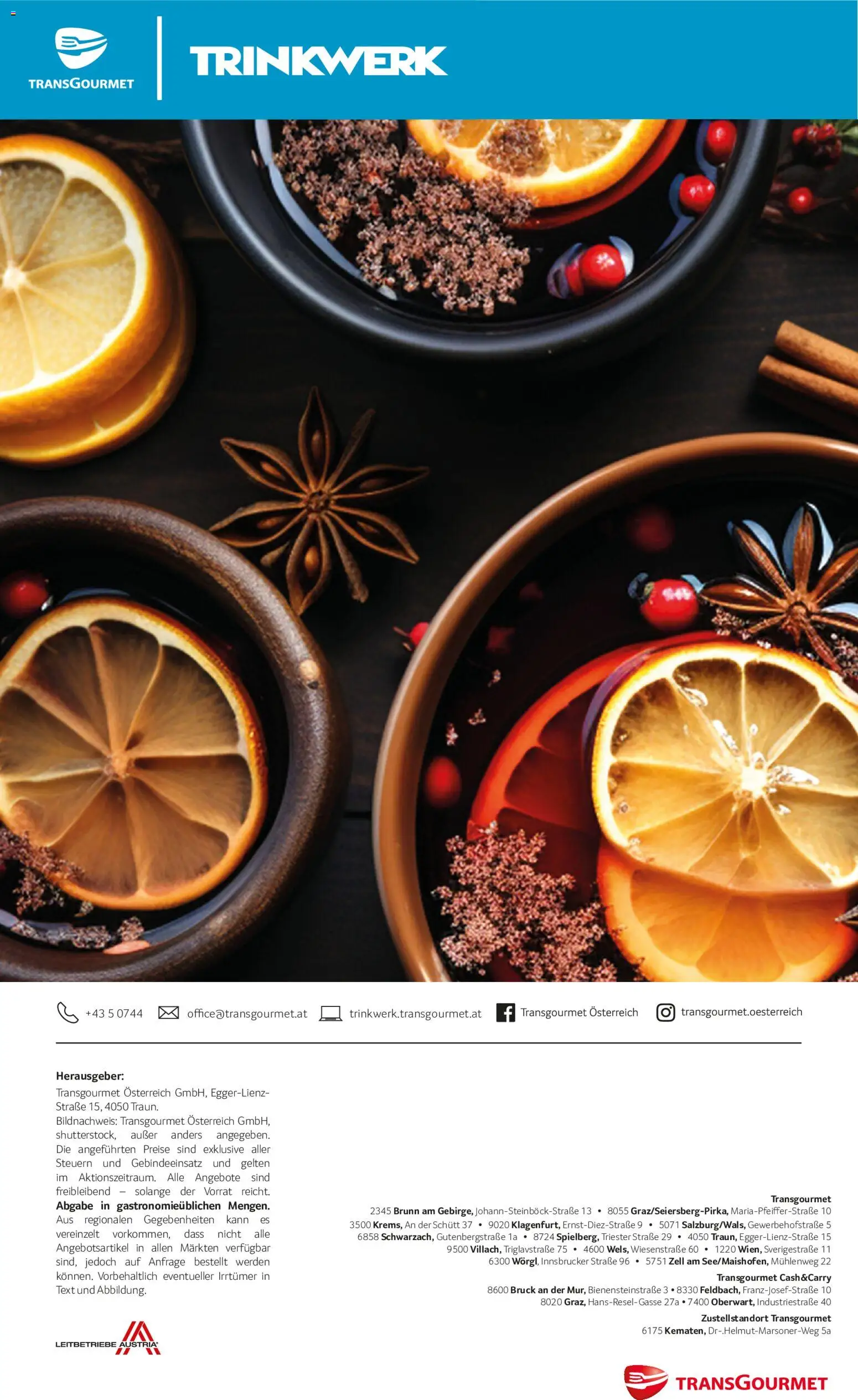 Transgourmet Trinkwerk Winterzeit gültig ab 01.09.2026 | Seite: 12