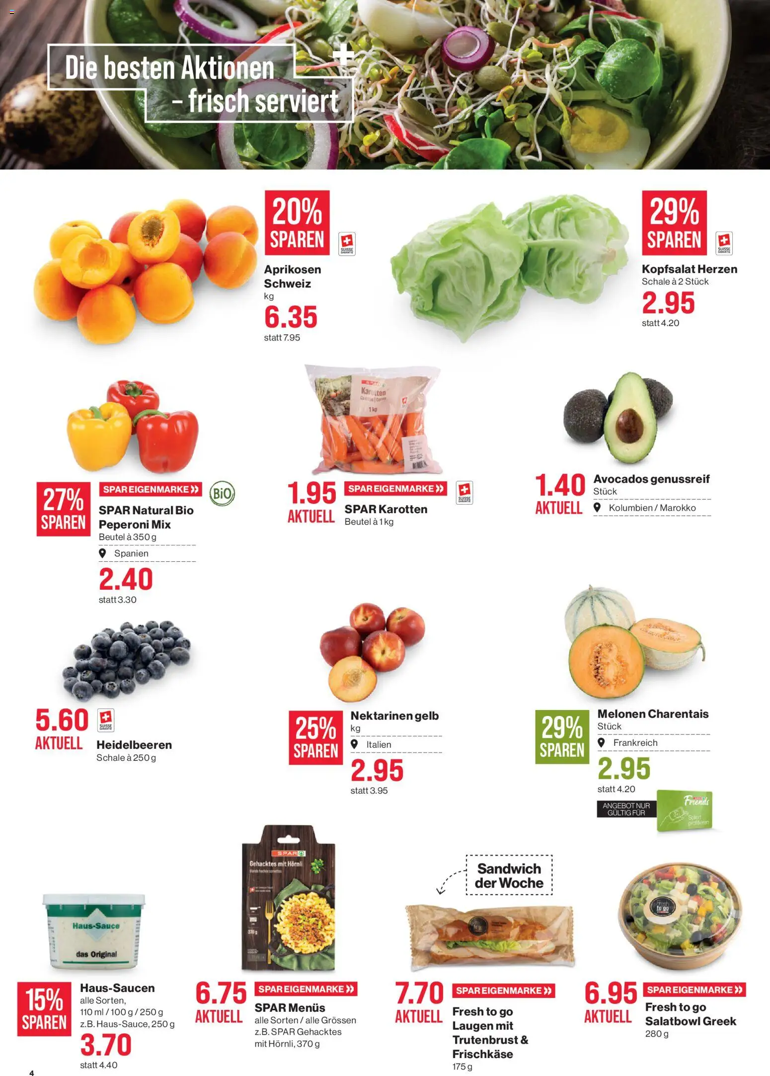 SPAR aktionen – gültig ab 02.07.2026 | Seite: 4 | Produkte: Nektarinen