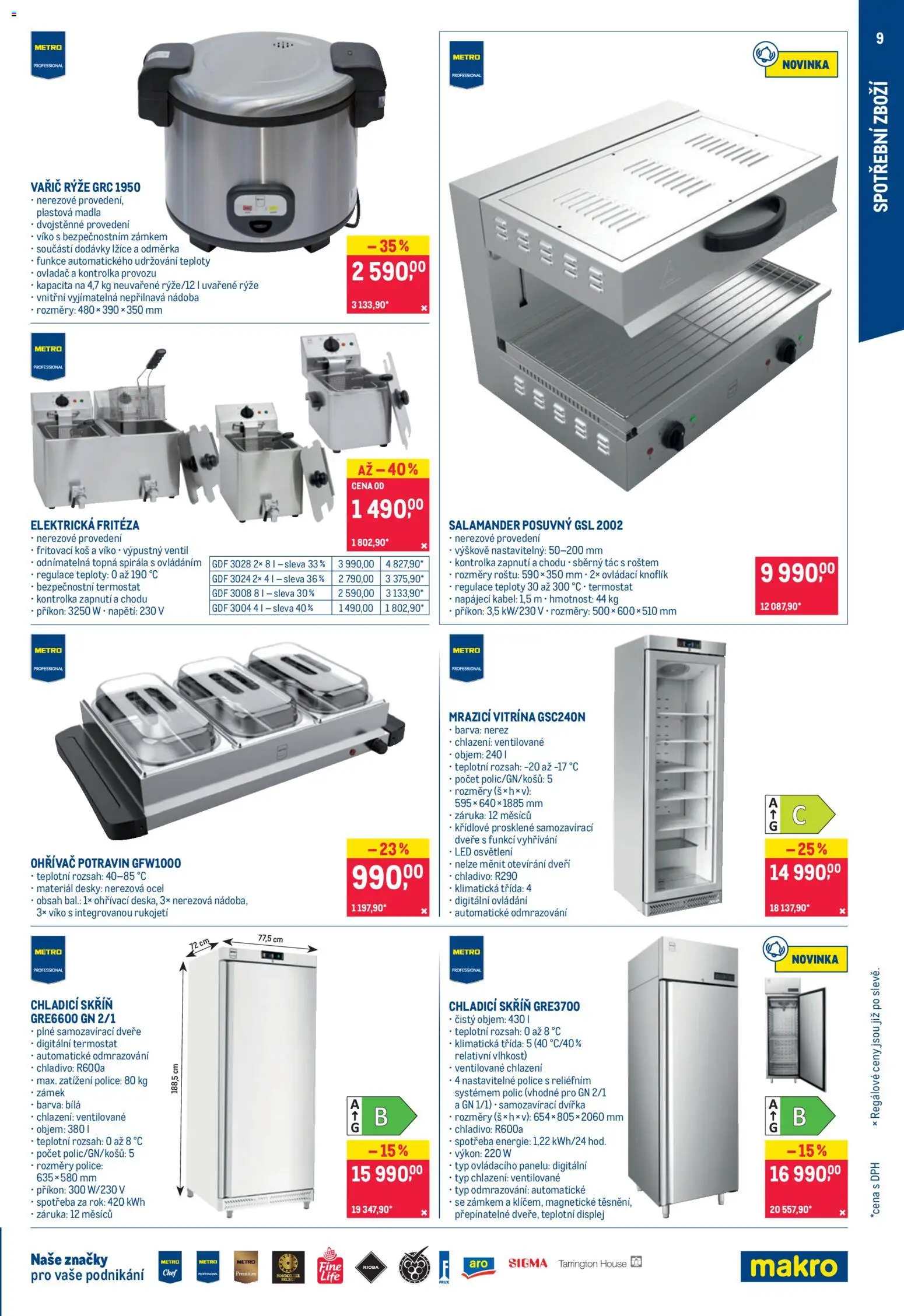 Makro leták - Nepotravinové zboží od 07.10.2026 | Strana: 9 | Produkty: Rýže, Kabel, Dveře, Desky