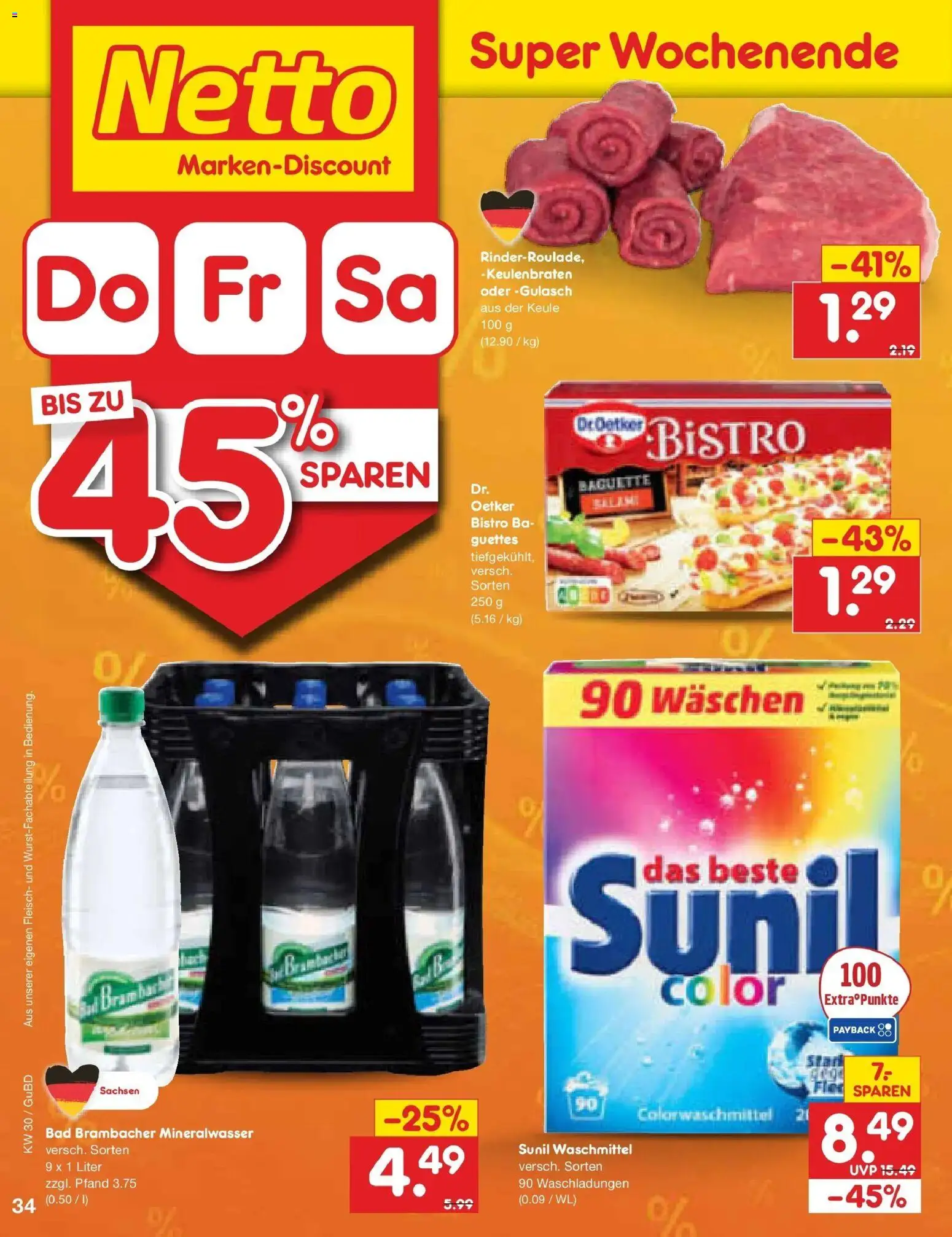 Netto Marken-Discount Prospekt Augustusburg – gültig ab 20.07.2026 | Seite: 58 | Produkte: Bad, Baguette, Mineralwasser, Fleisch