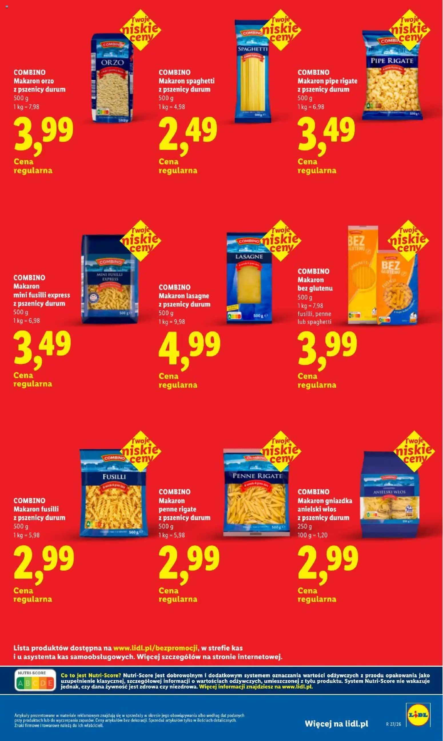 Lidl gazetka - Oszczędzaj każdego dnia od 21.08.2026 | Strona: 19 | Produkty: Makaron orzo, Penne, Pasta, Makaron