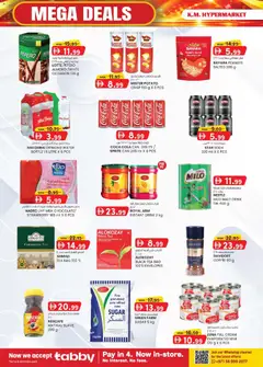 Preview of KM Trading catalogue Mega deals valid from 17 Sep, 2026 | Page: 18 | Products: Milk, Sprite, Tea, Sugar