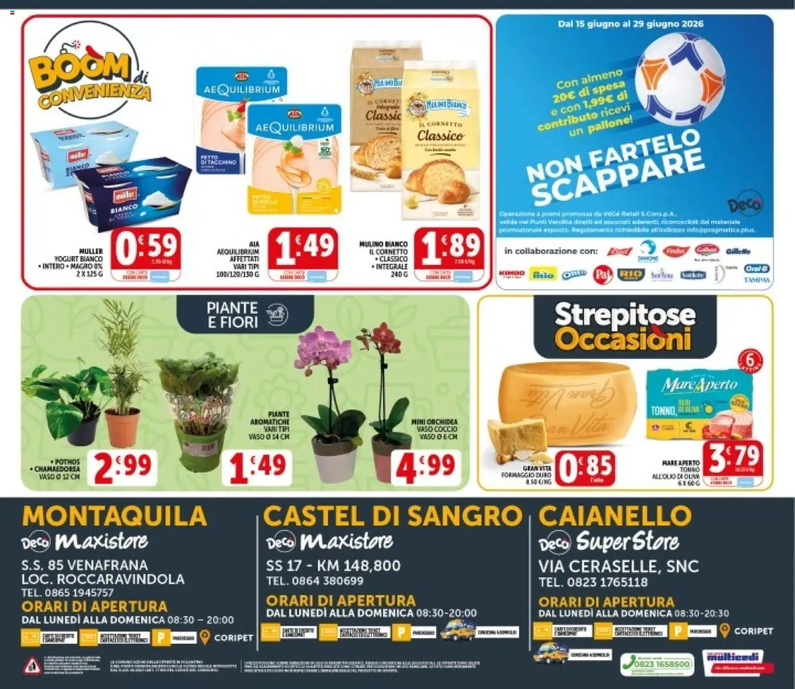 Volantino Decò del 08.06.2026 | Pagina: 21 | Prodotti: Cornetto, Pallone, Orchidea, Vaso