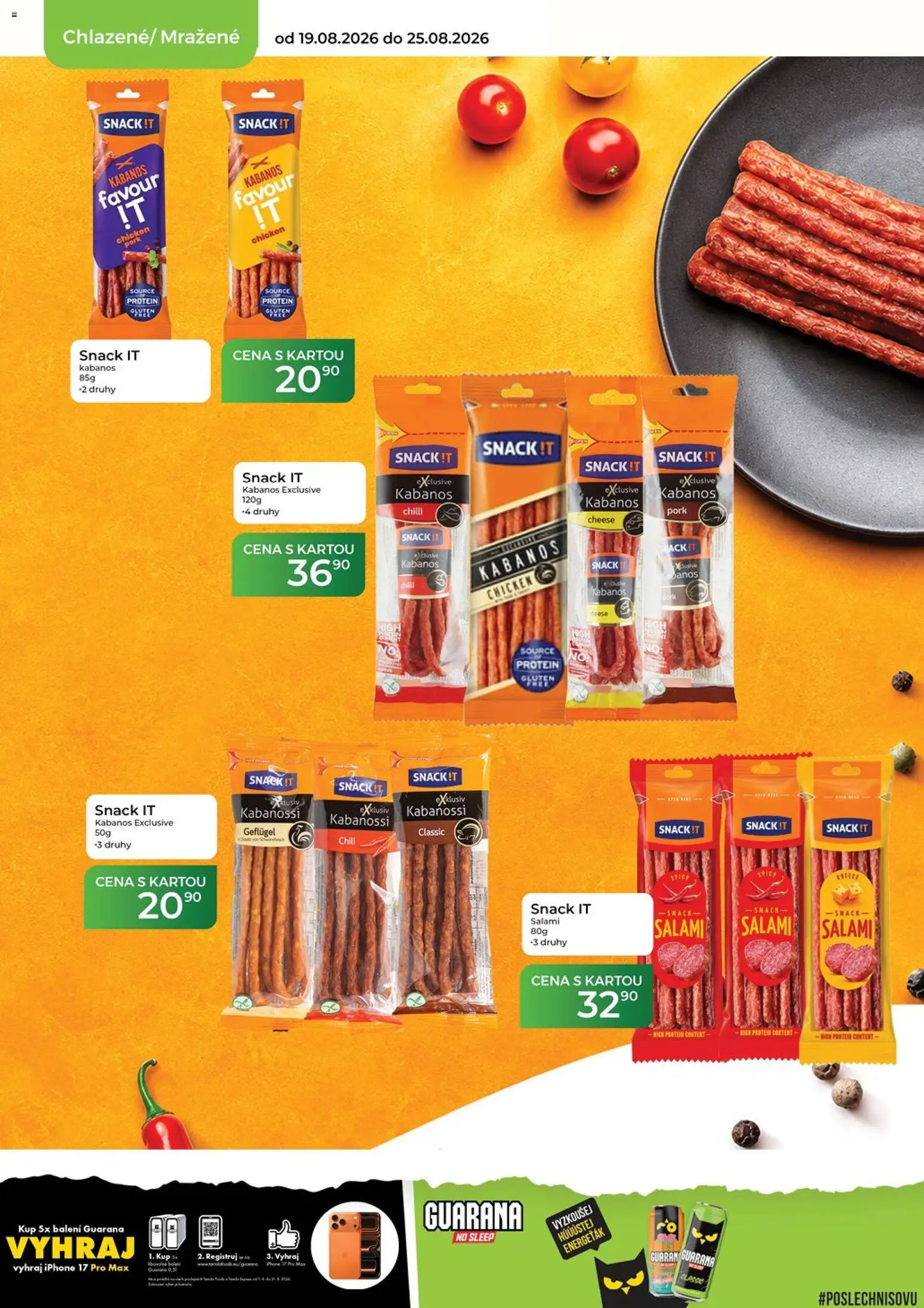 Tamda Foods leták od 19.08.2026 | Strana: 20 | Produkty: Iphone, Kabanos, Chilli, Protein