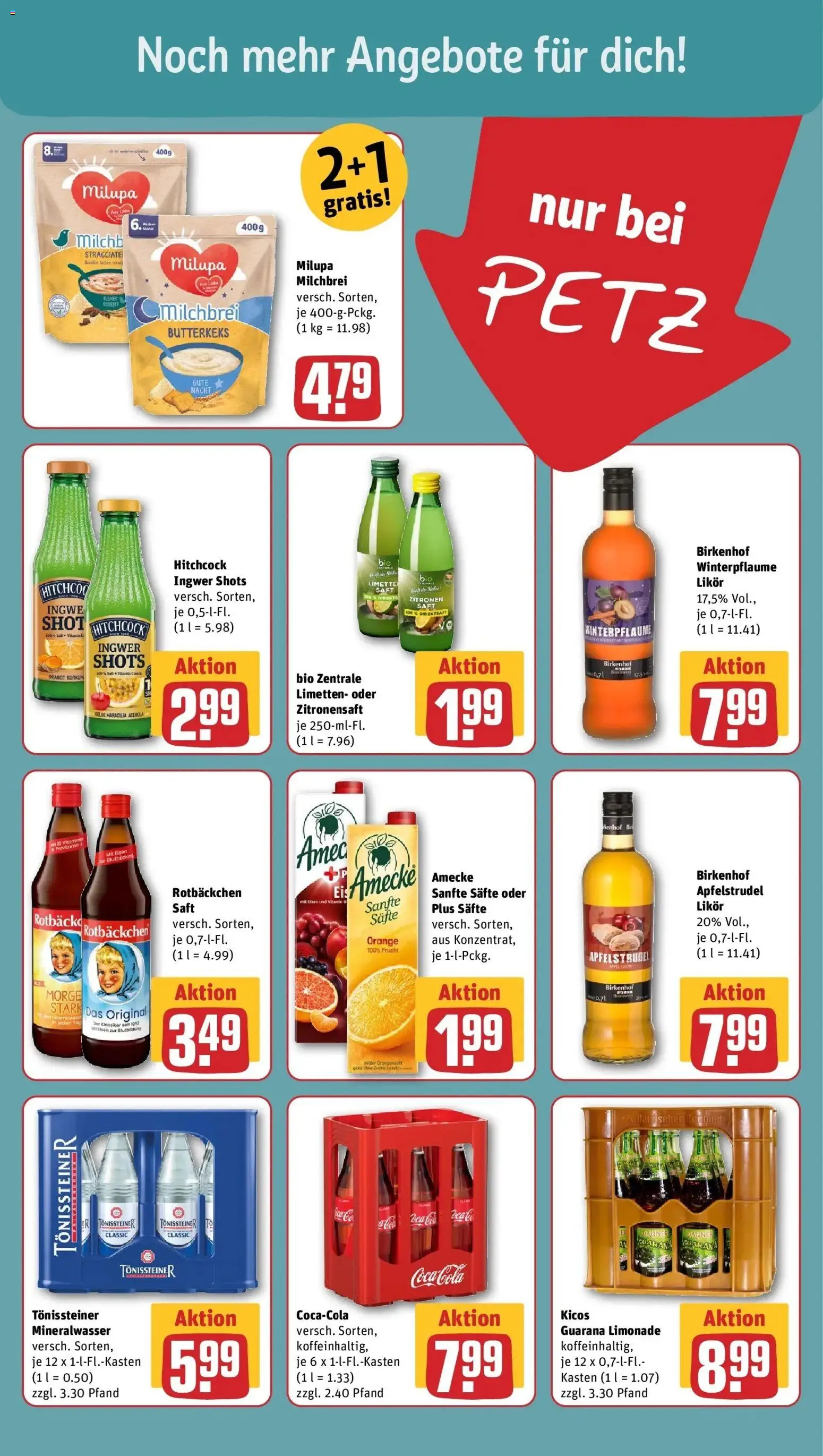 REWE Prospekt ab 19.10.2026 zum Blättern » Angebote | Seite: 19 | Produkte: Limetten, Likör, Limonade, Saft