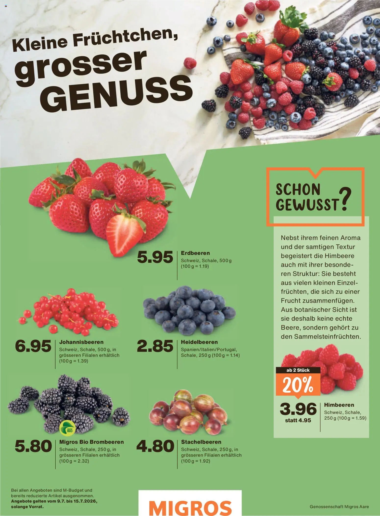 Migros aktionen Magazin – gültig ab 08.07.2026 | Seite: 32