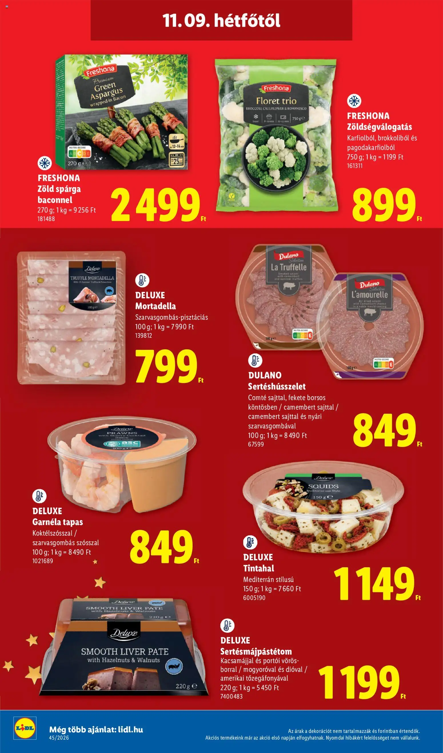 Lidl akciós ujság - amely érvényes a következő dátumtól: 2026.11.09. | Oldal: 10