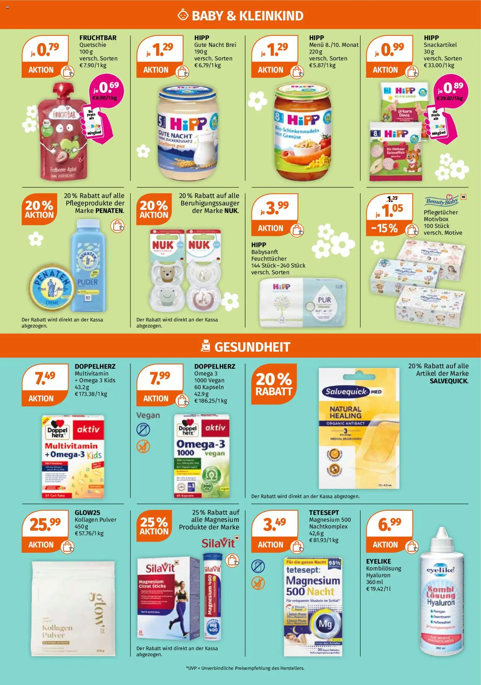 Müller Unsere Spätsommer Must-haves! gültig ab 31.08.2026 | Seite: 10 | Produkte: Gemüse, Puder, Creme, Multivitamin