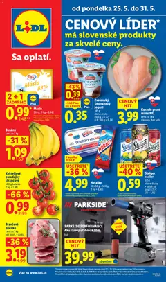 Lidl leták platný od 25.05.2026