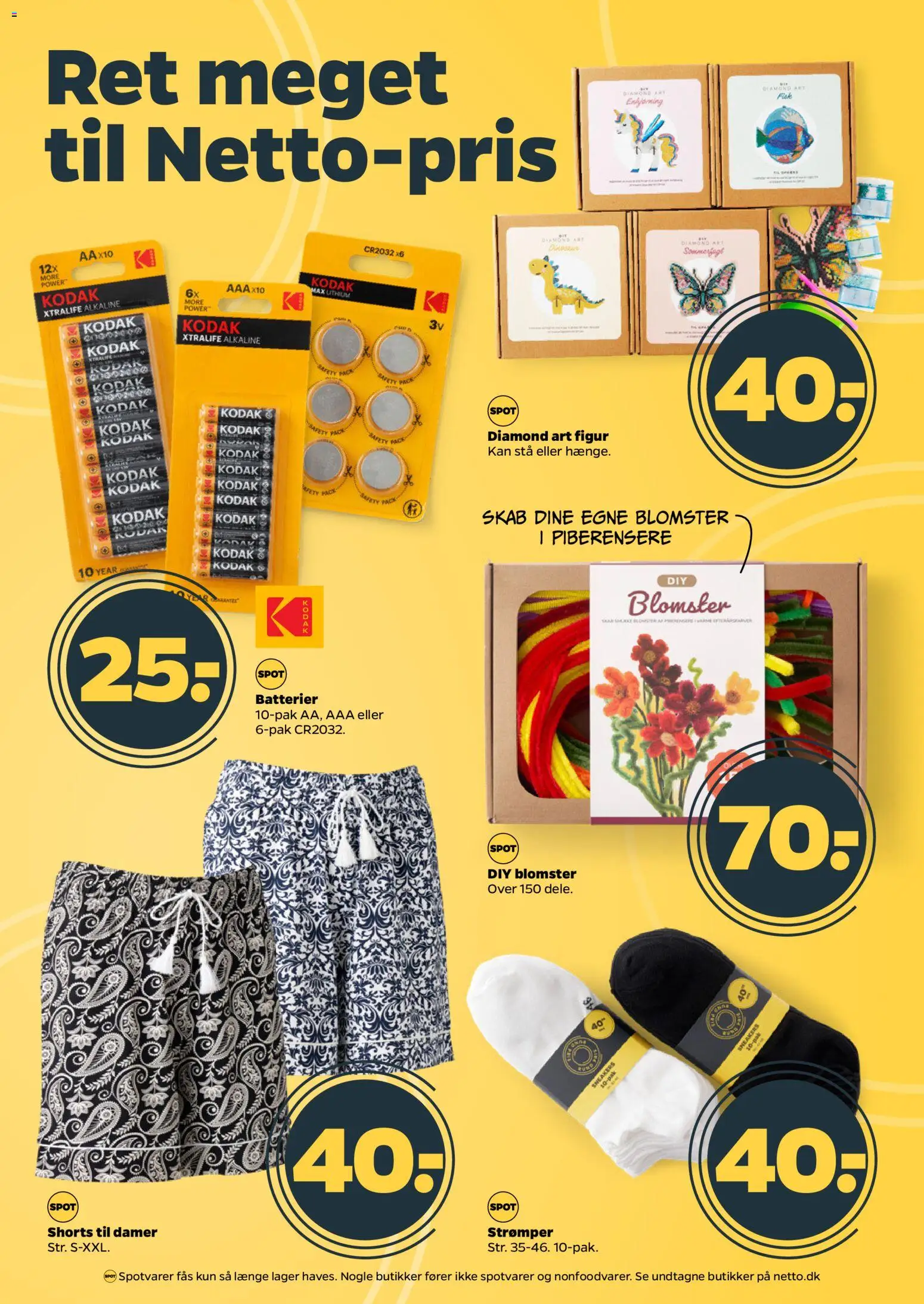 Netto tilbudsavis – gyldig fra 25/07/2026 | Side: 29 | Produkter: Skab, Batterier, Shorts, Strømper