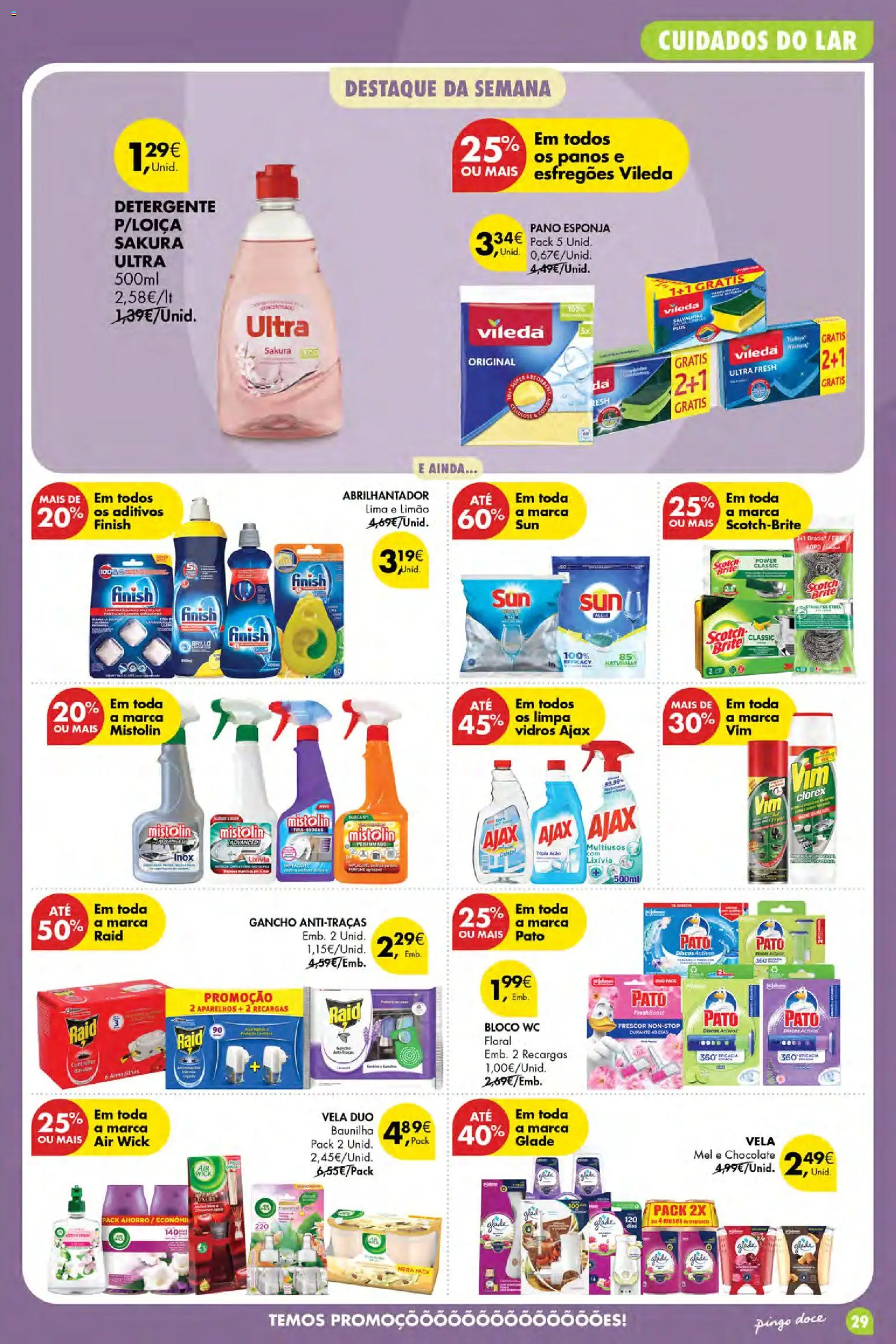 Pingo Doce Poupe Esta Semana Açores │ válido de 09/07/2026 | Página: 29 | Produtos: Abrilhantador, Limpa vidros, Mel, Gancho