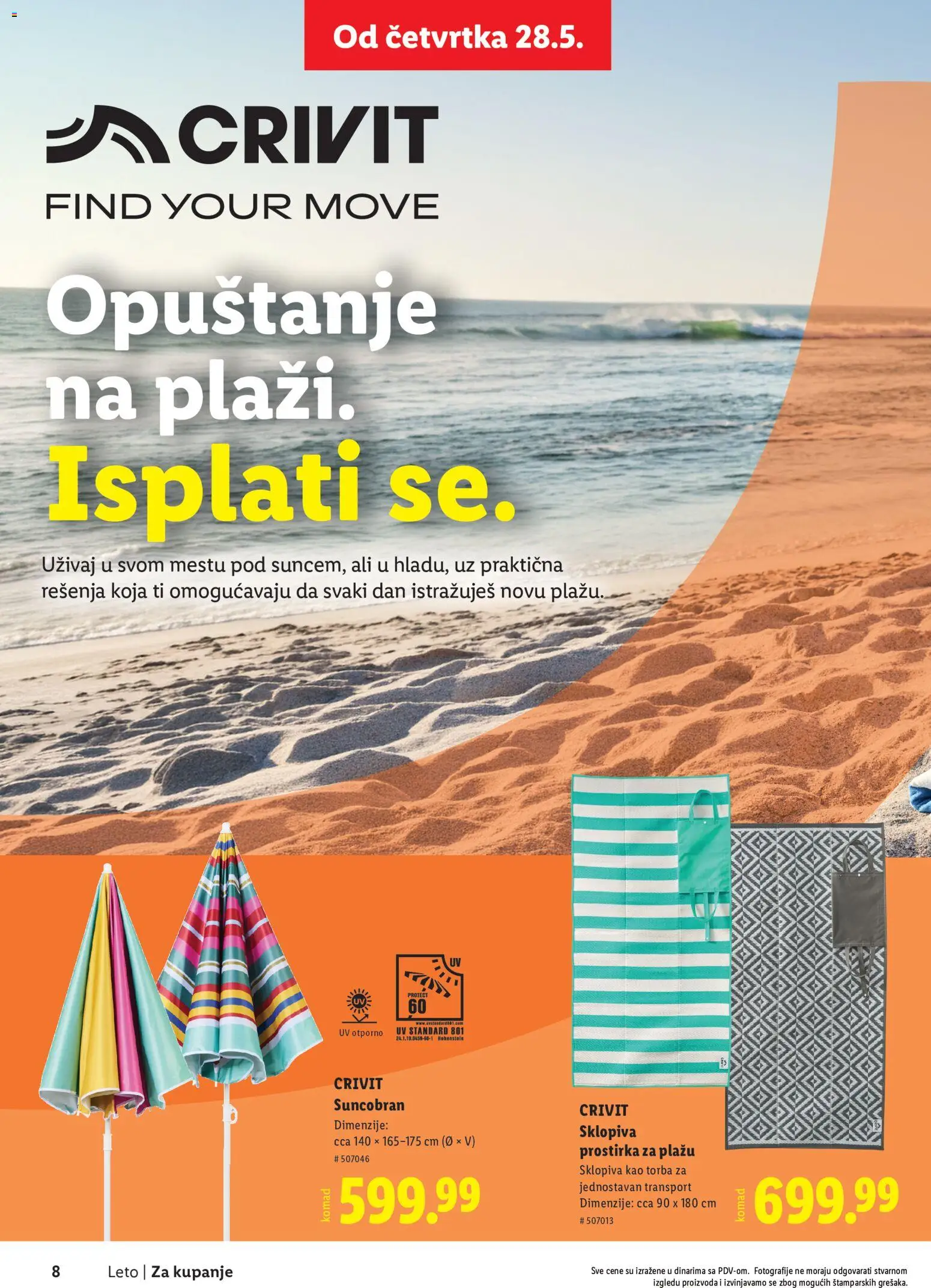 Lidl katalog - važi od 28.05.2026 | Strana: 8 | Proizvode: Torba, Suncobran