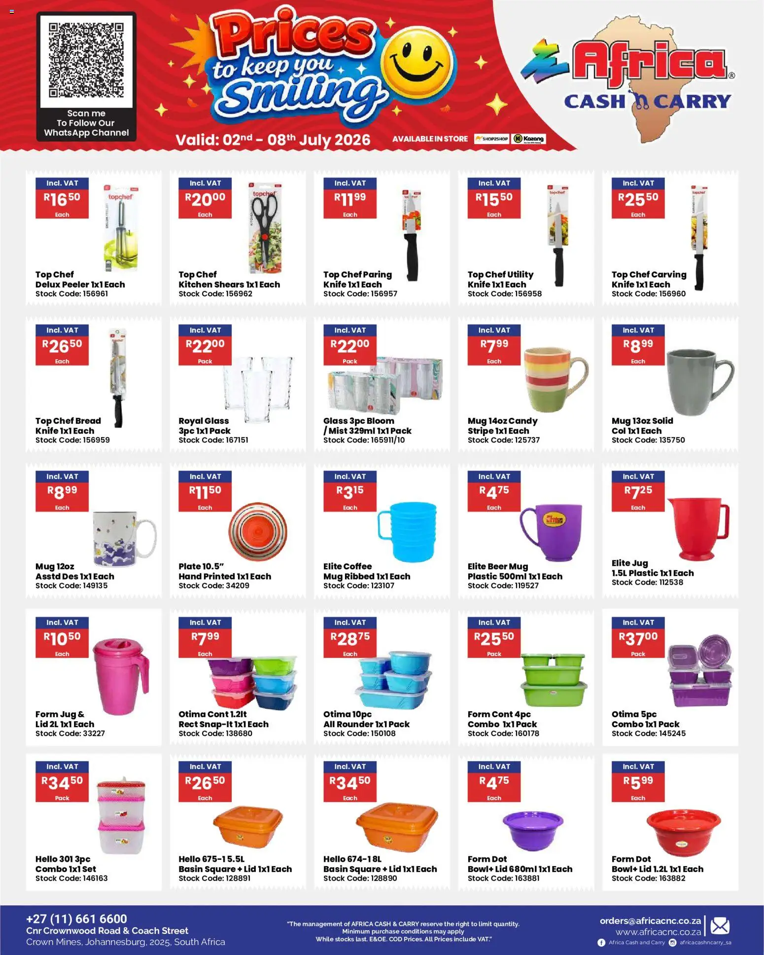 New Africa Cash & Carry catalogue – valid from 02/07/2026 | Page: 53 | Products: Plate, Bowl, Coffee, Beer