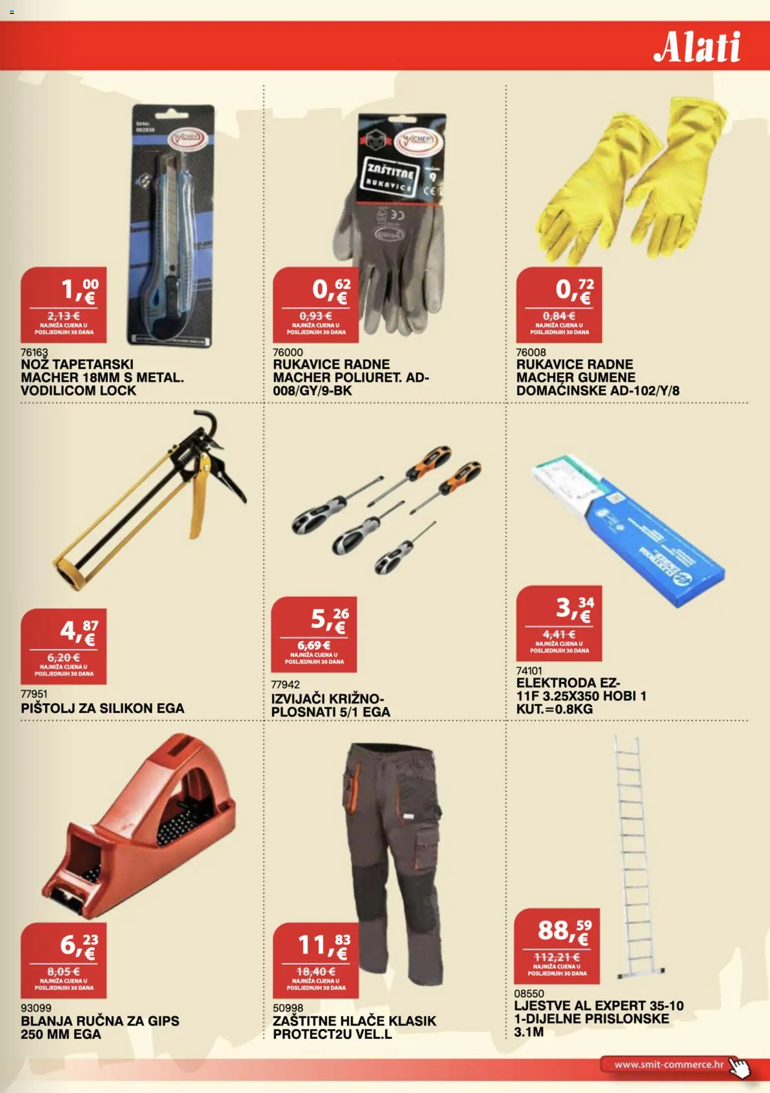 Smit Commerce katalog | vrijedi od 15.09.2026 | Stranica: 11 | Proizvodi: Nož, Hlače, Rukavice, Izvijači