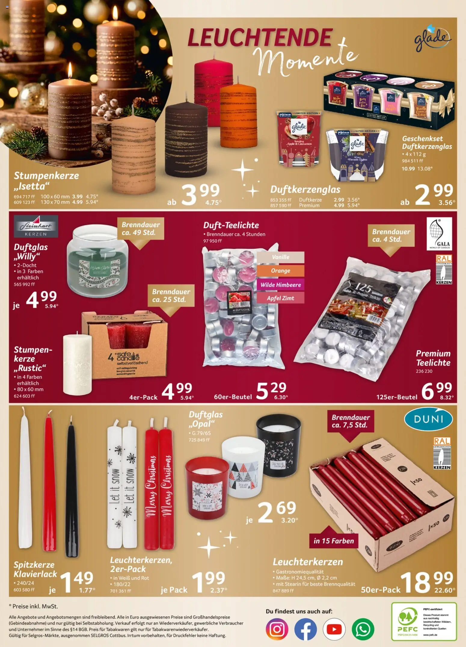 Selgros Weihnachten Spezial – gültig ab 29.10.2026 | Seite: 24 | Produkte: Äpfel, Apple, Vanille, Himbeere