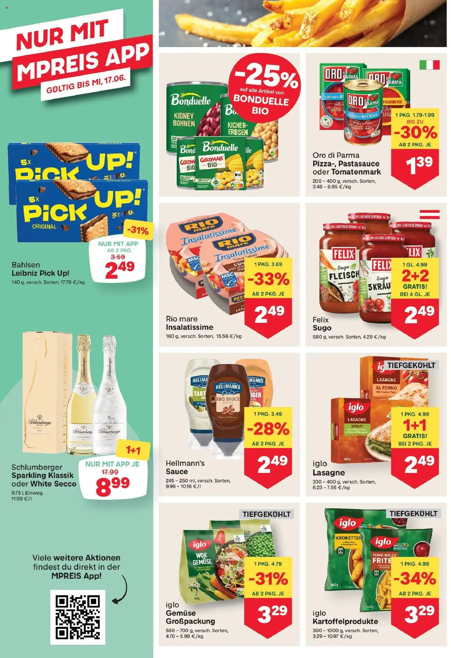MPREIS Flugblatt gültig ab 03.06.2026 | Seite: 8 | Produkte: Pasta, Gemüse, Erbsen, Tomaten