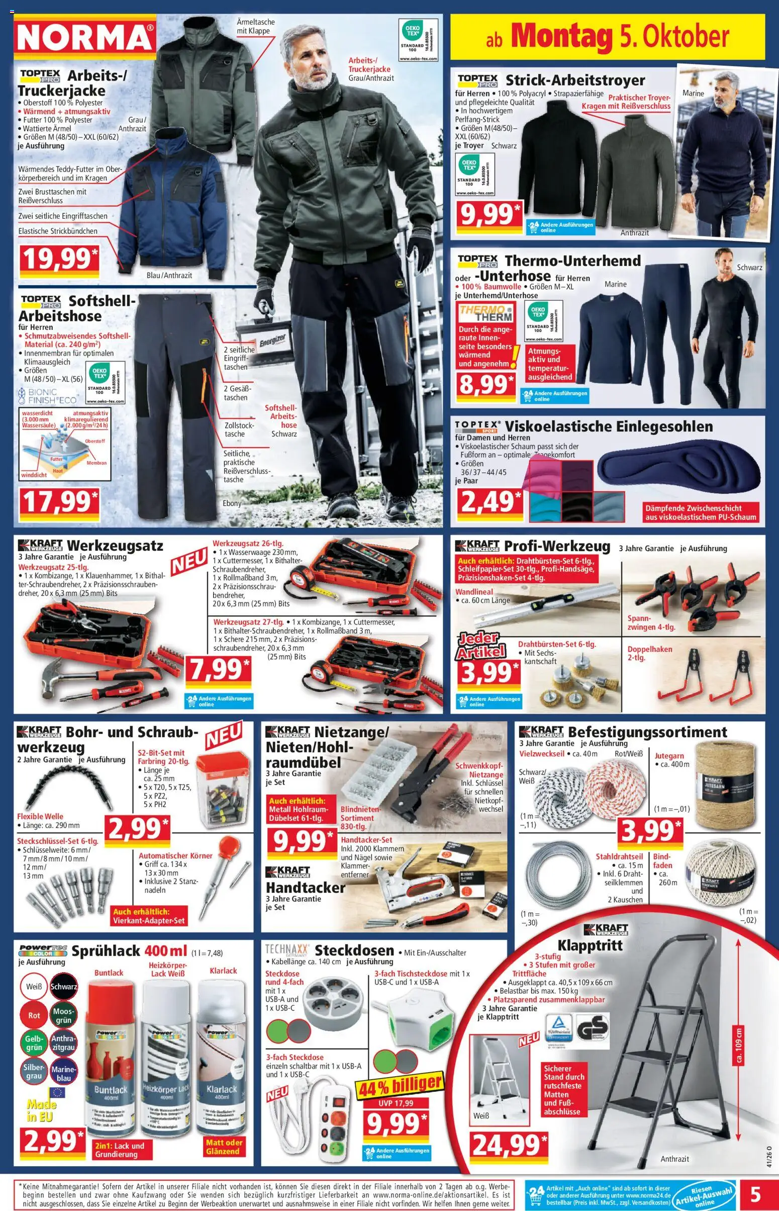 Norma Prospekt – gültig ab 05.10.2026 | Seite: 5