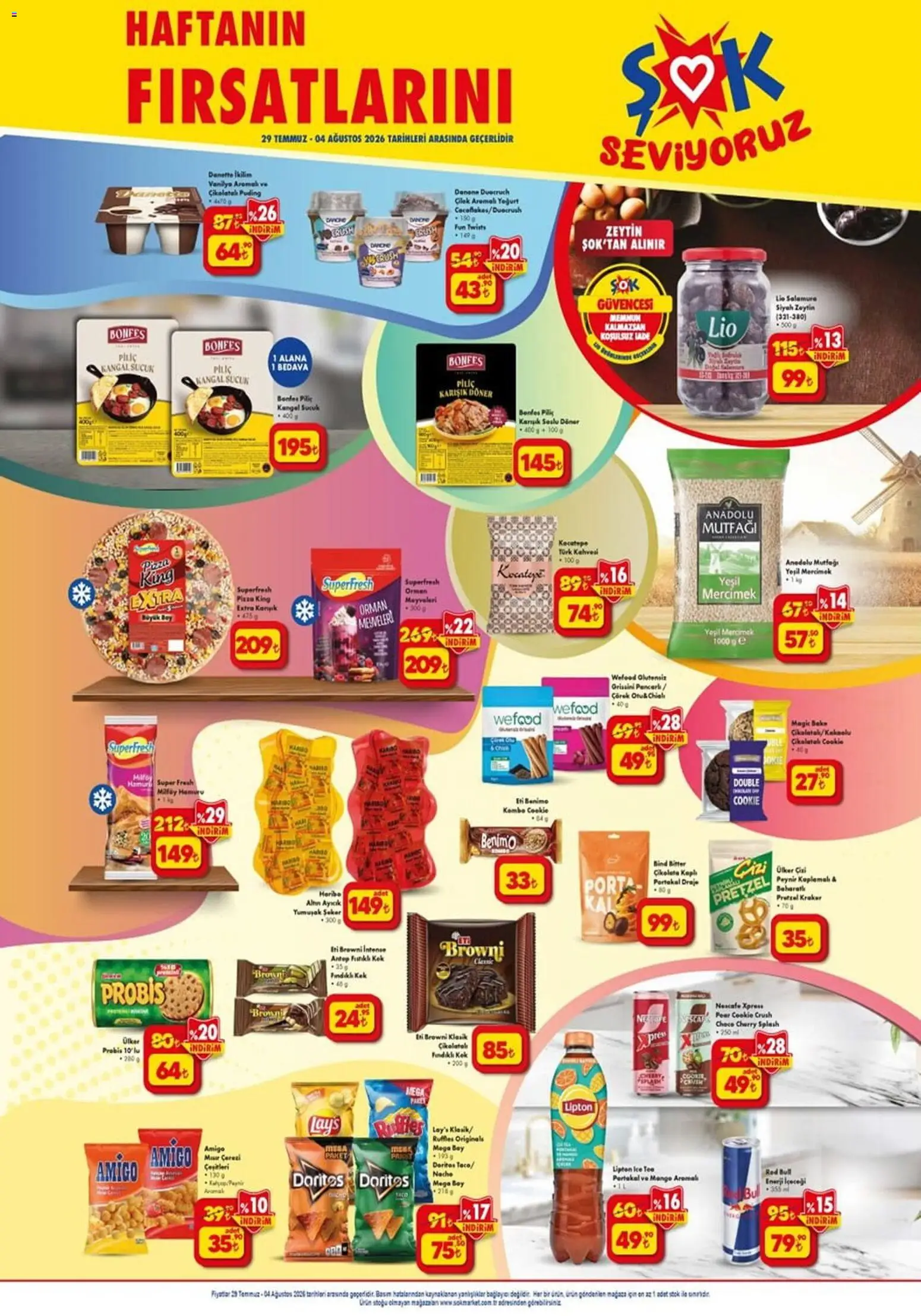 Şok Market Katalog - 29 Temmuz 2026 tarihinden itibaren geçerlidir | Sayfa: 5 | Ürünler: Ravioli, Çikolata, Portakal, Bağlayıcı