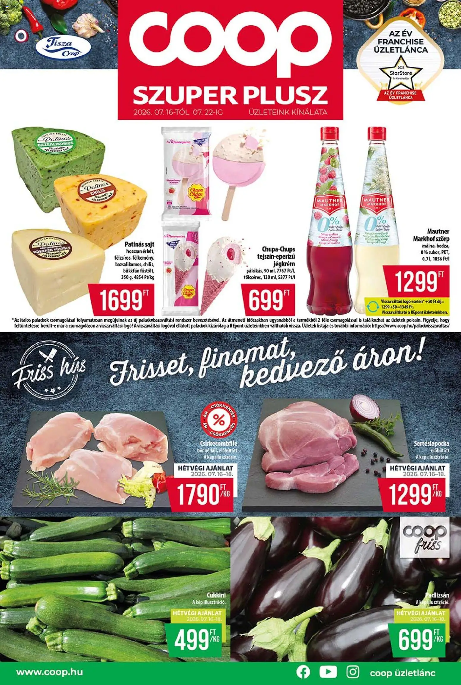 Akciós újság új COOP catalogue cover
