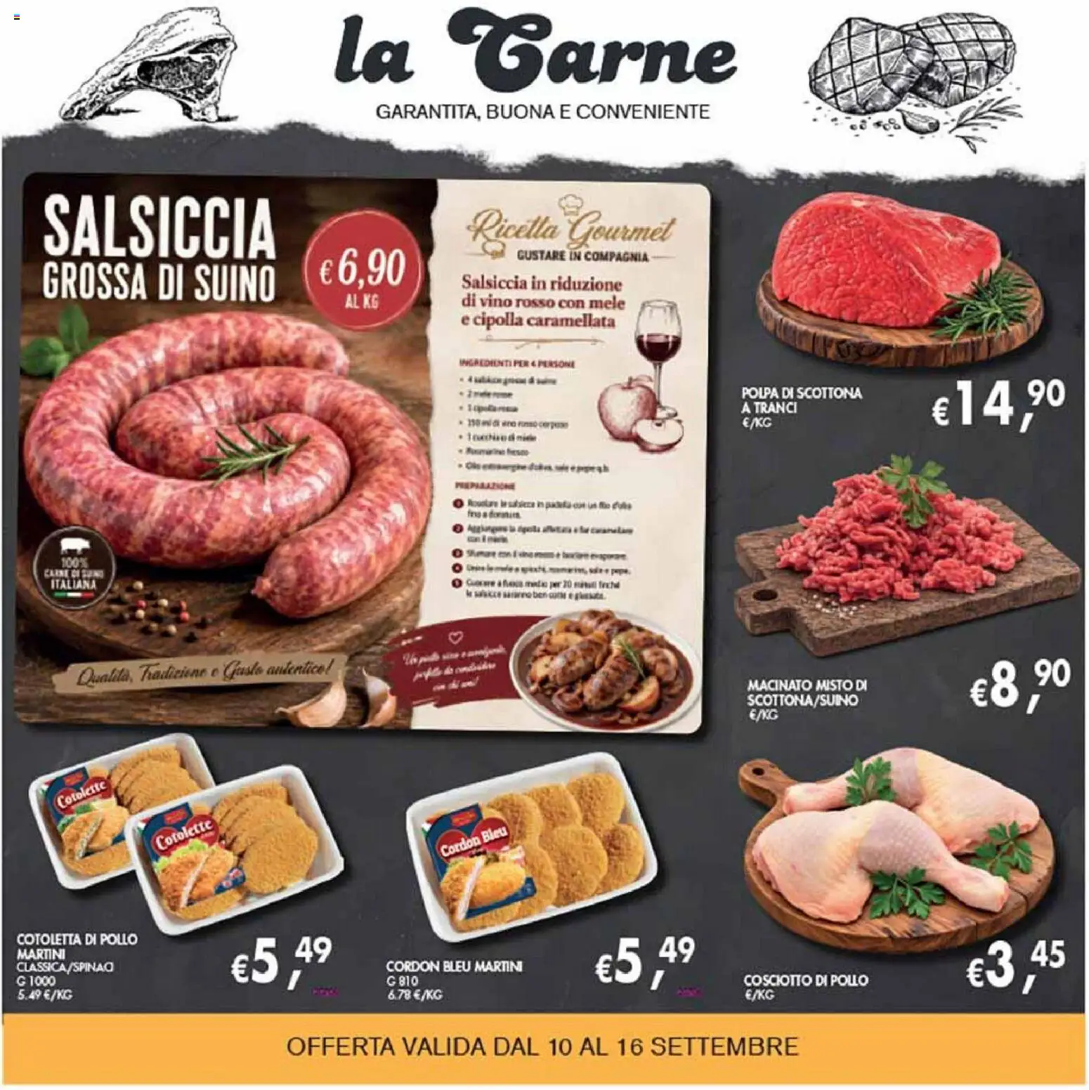 Volantino Coal del 10/09/2026 | Pagina: 8 | Prodotti: Salsiccia, Cipolla, Carne, Vino rosso