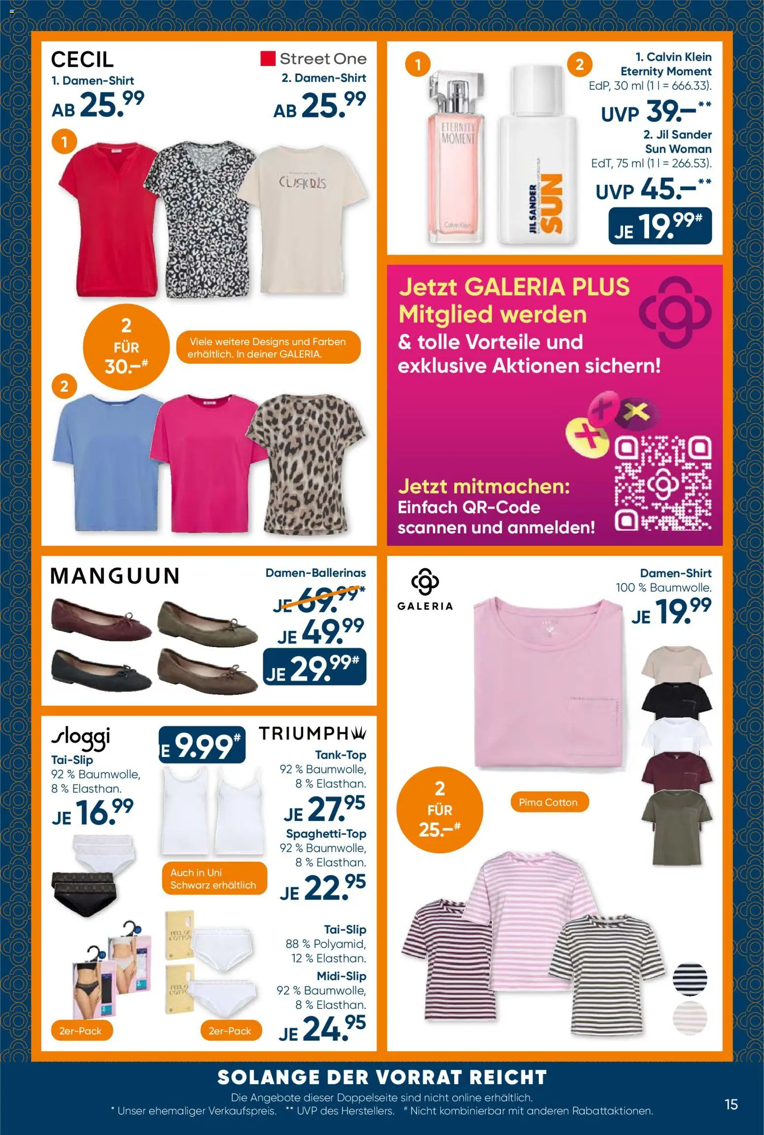 Galeria Karstadt Kaufhof Prospekt – gültig ab 10.06.2026 | Seite: 15 | Produkte: Spaghettitop, Tanktop