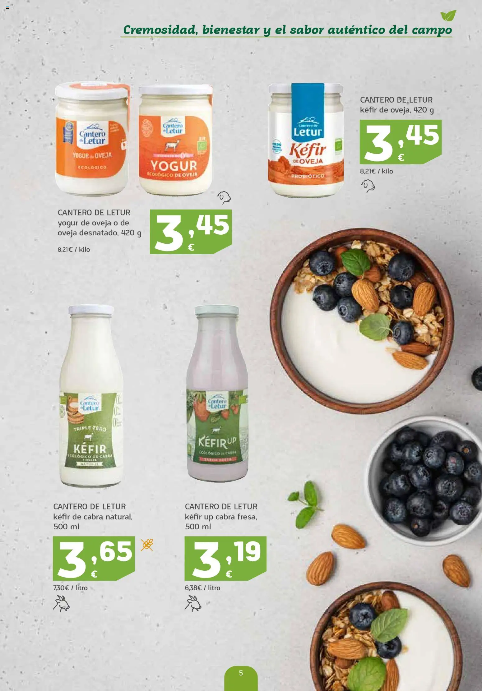 HiperDino Productos Ecológicos │ válido desde el 23/10/2026 | Página: 5 | Productos: Yogur de oveja, Kéfir, Yogur