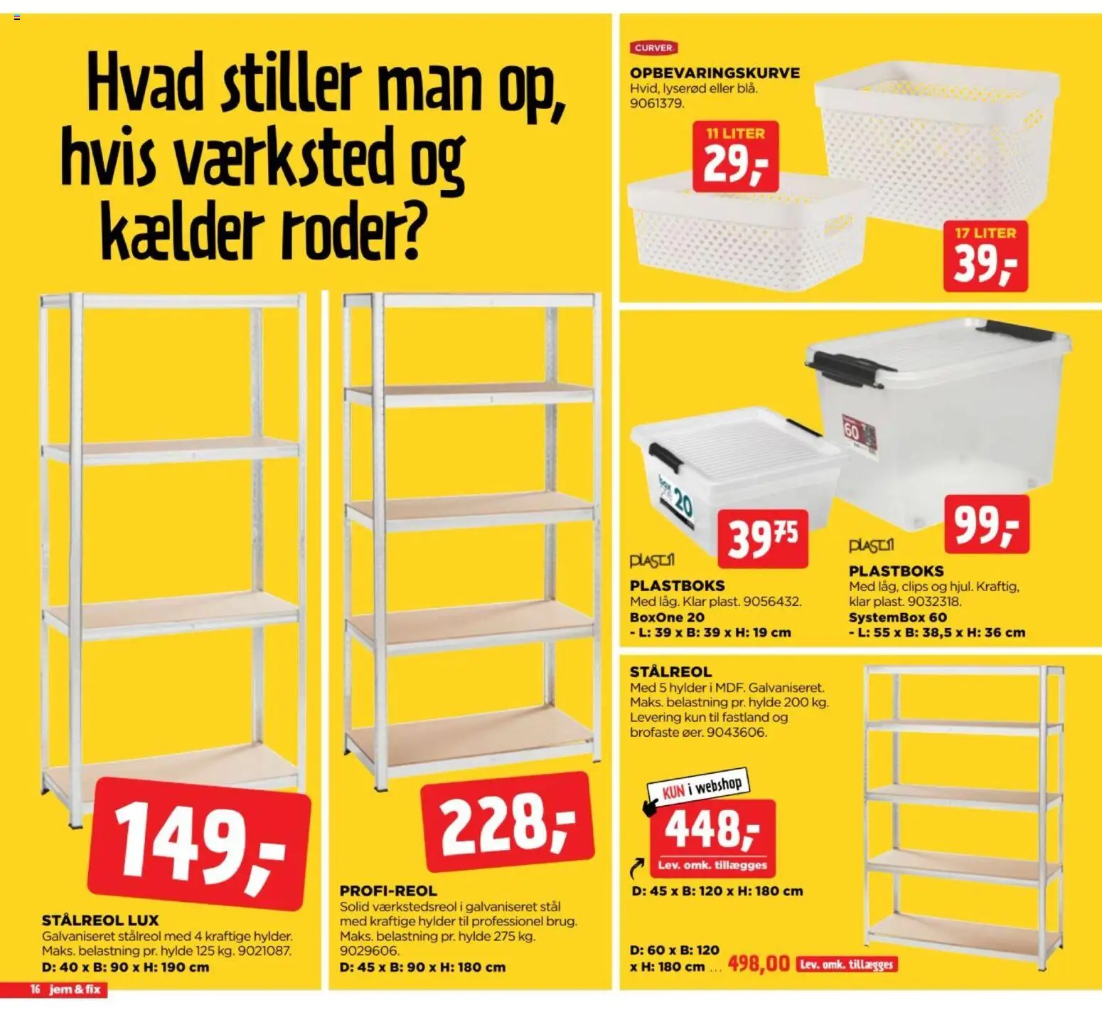 Jem & fix tilbudsavis – gyldig fra 23/08/2026 | Side: 16 | Produkter: Hylde
