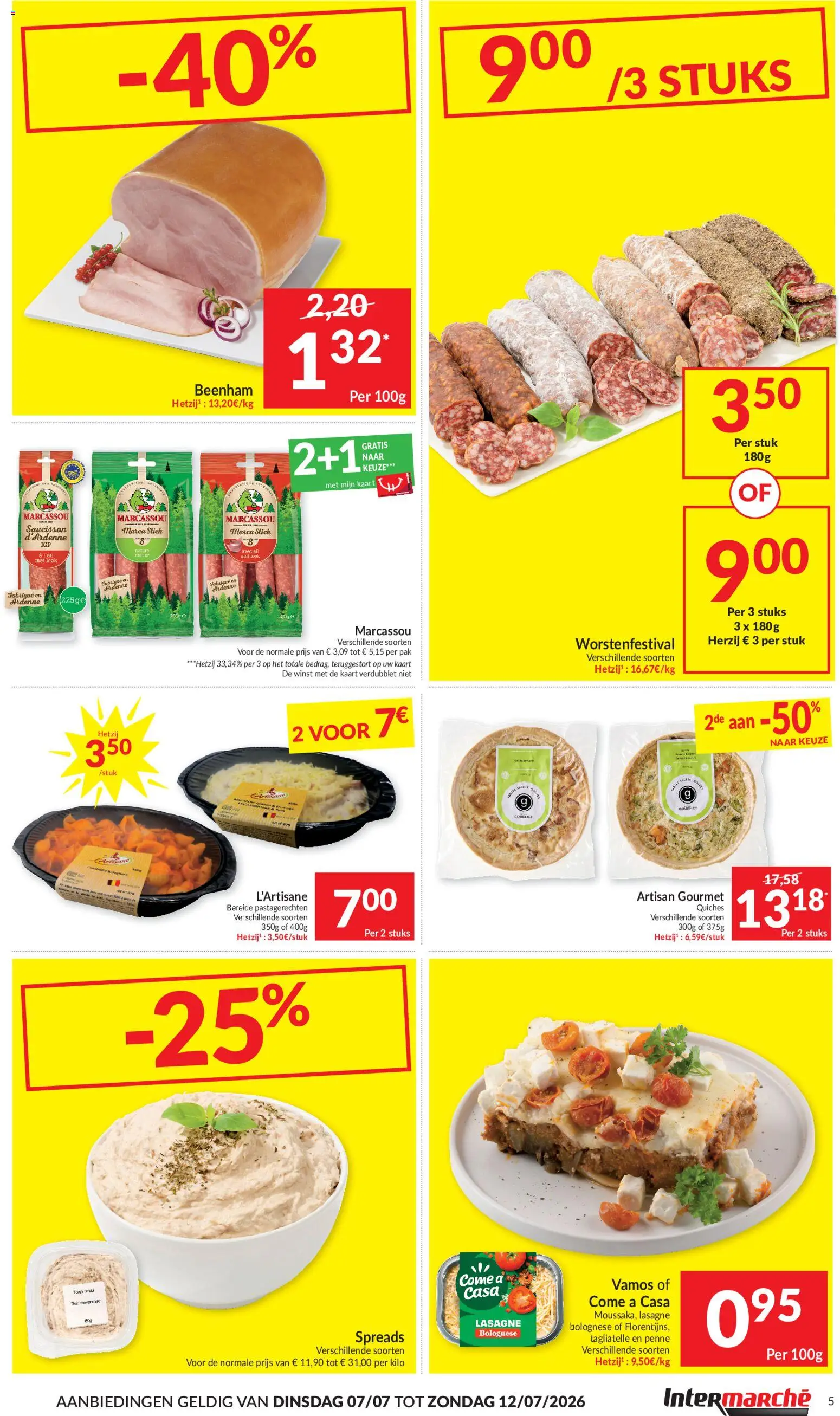 {H1} | Pagina: 5 | Producten: Ham, Lasagne, Pasta, Kaart