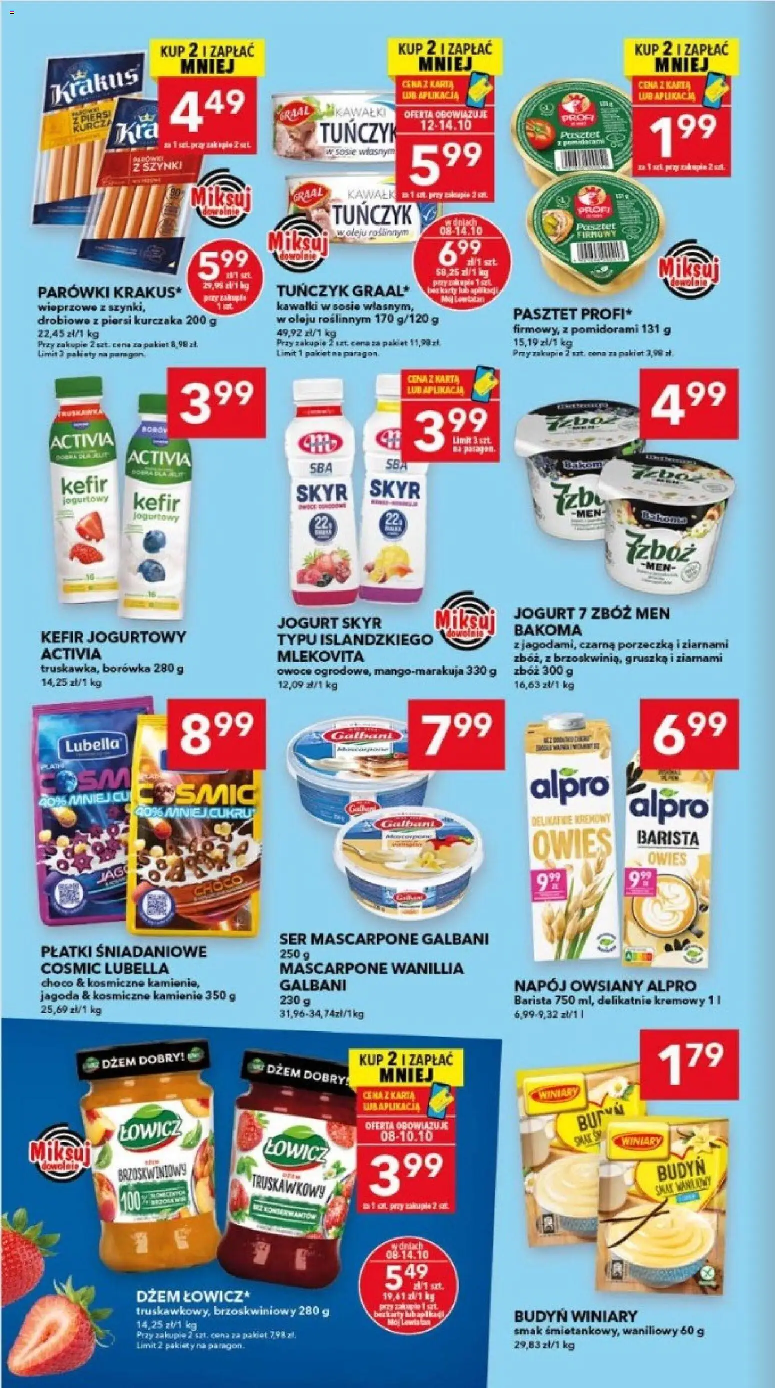Lewiatan gazetka - Legnica od 08.10.2026 | Strona: 4 | Produkty: Budyń, Kefir, Płatki śniadaniowe, Porzeczka