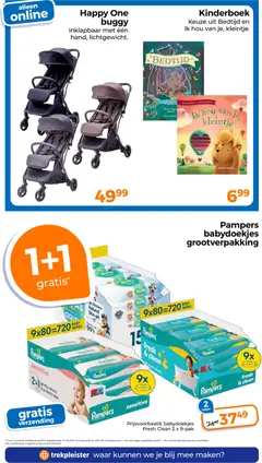 Trekpleister folder - Voorbeeld van een folder van Trekpleister, geldig van 04.05.2026 | Pagina: 55 | Producten: Kan, Pampers, Babydoekjes