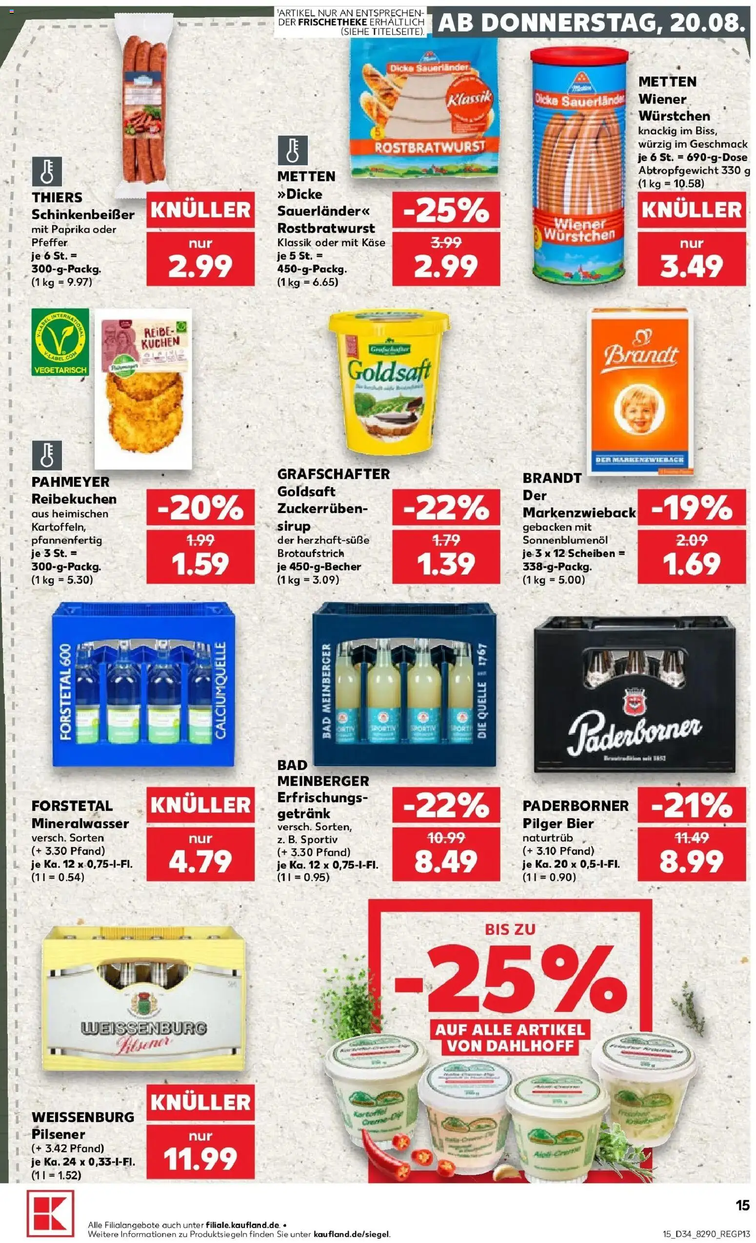 Prospekt Kaufland ab 17.08.2026 » Angebote Online zum Blättern | Seite: 26 | Produkte: Bier, Sonnenblumenol, Bad, Pfeffer