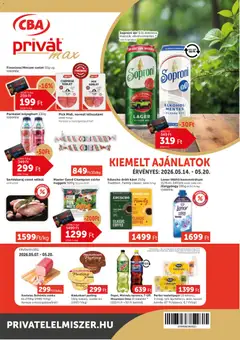PRIVÁT Aktuális szórólap MAX - amely érvényes a következő dátumtól: 14.05.2026