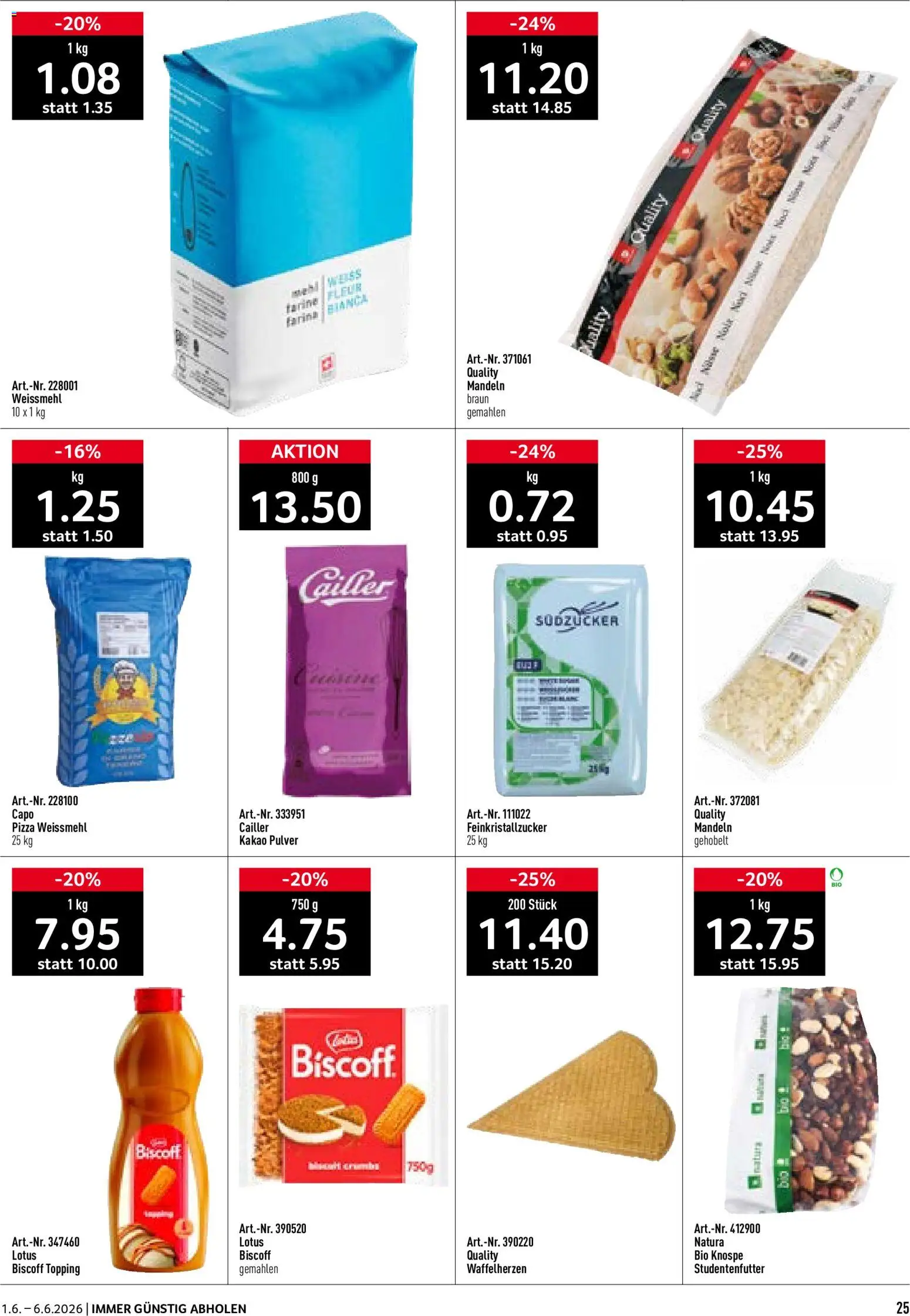 Prodega aktionen – gültig ab 01.06.2026 | Seite: 25 | Produkte: Pulver, Pizza