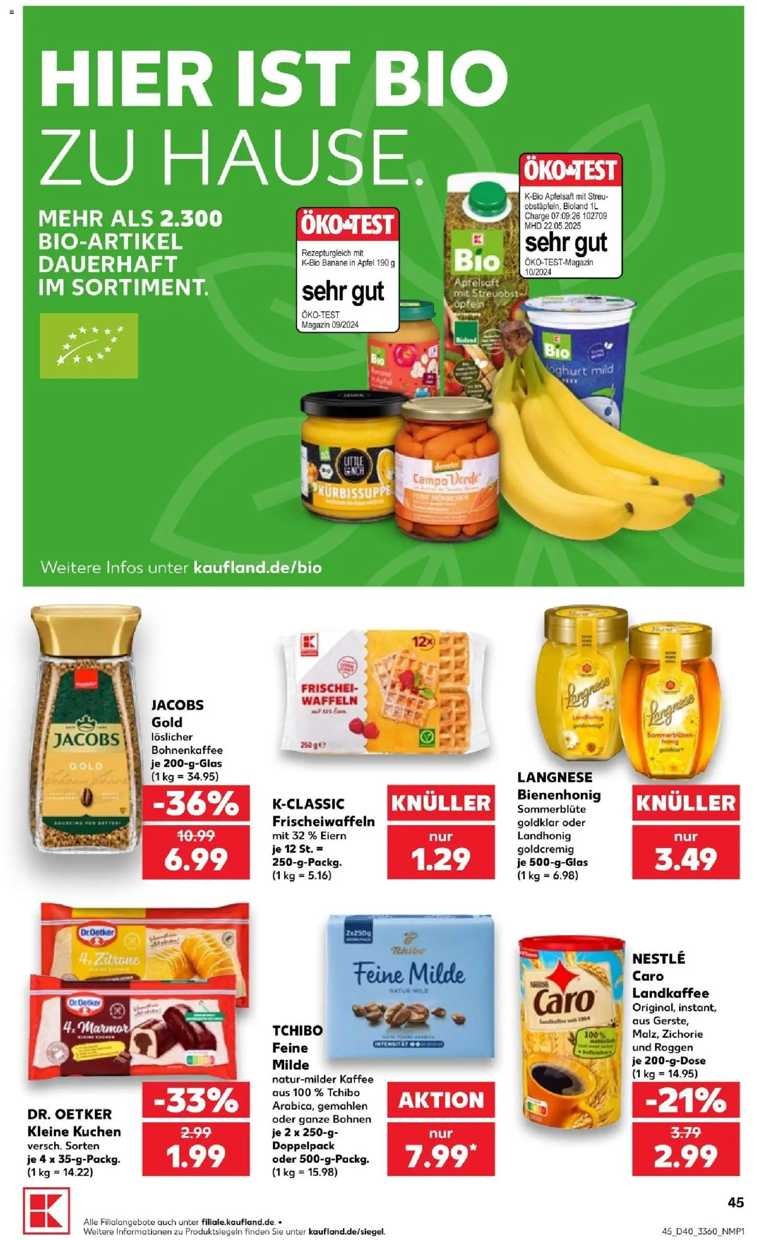 Kaufland Prospekt Potsdam – gültig ab 01.10.2026 | Seite: 49 | Produkte: Langnese, Kaffee, Äpfel, Apfelsaft