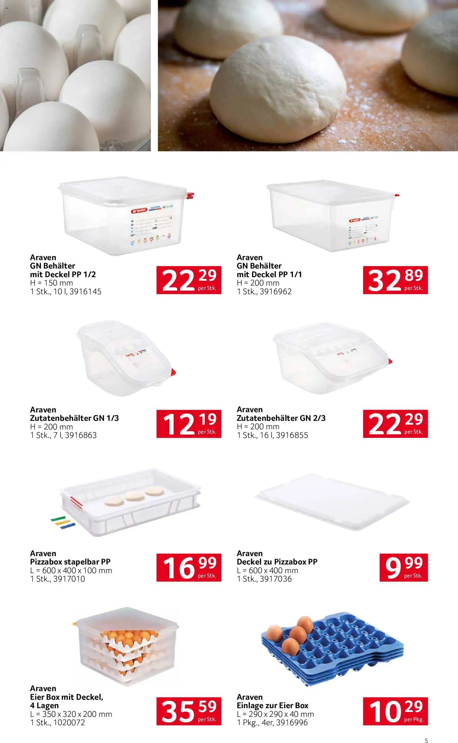 Transgourmet  Mehr als Einweg gültig ab 26.07.2026 | Seite: 5 | Produkte: Box, Eier
