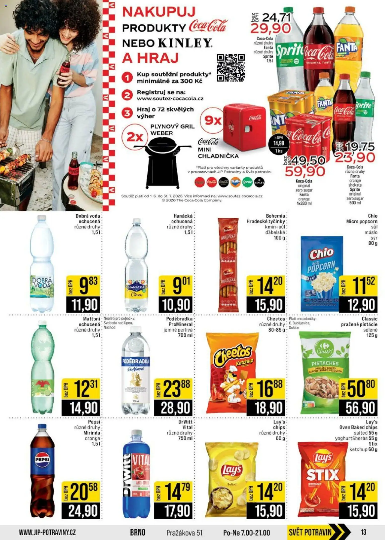 Jip leták - Cash & Carry od 10.06.2026 | Strana: 13 | Produkty: Mattoni, Tyčinky, Chladnička, Gril