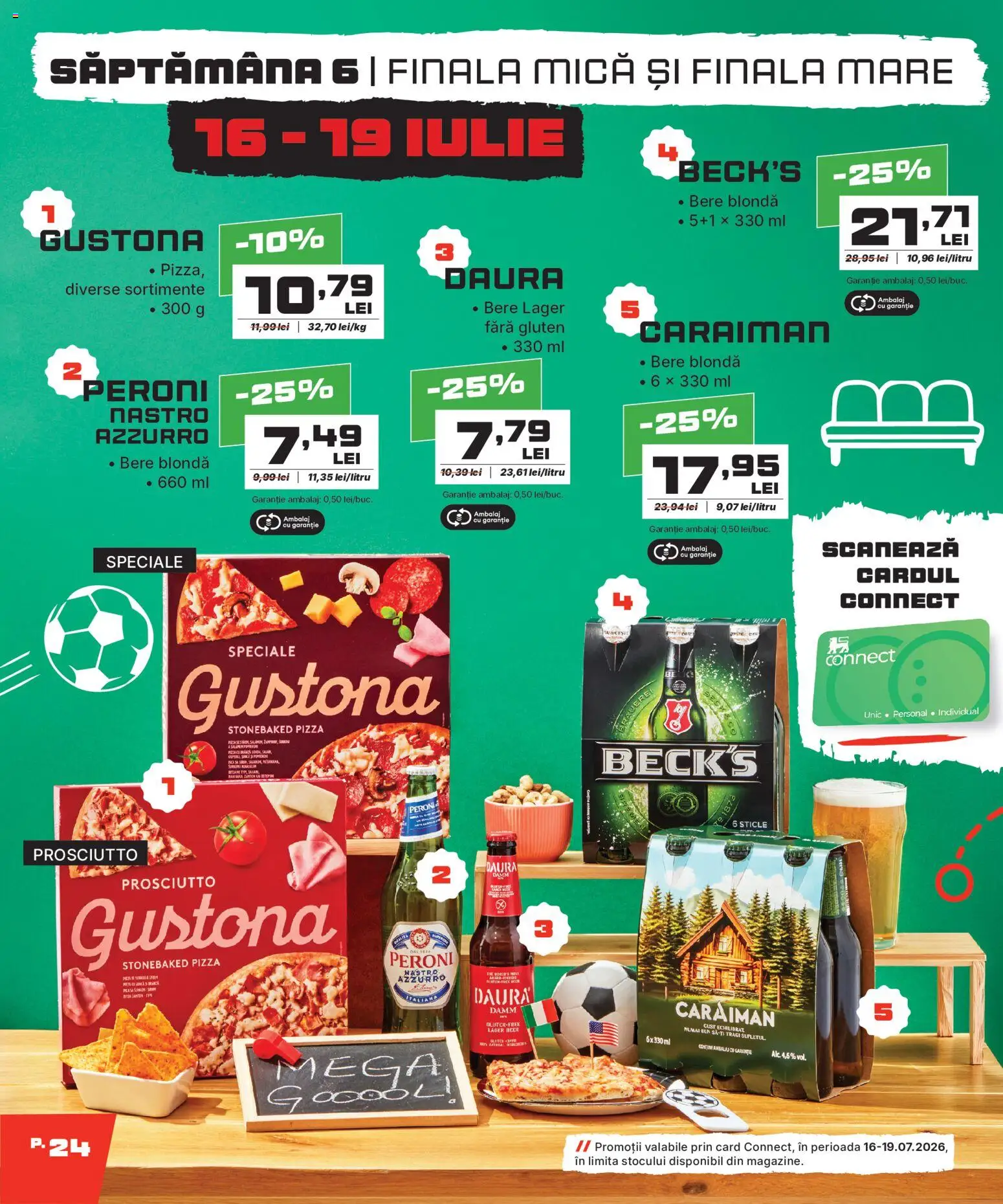 Noul catalog Mega Image – valabil de la 11.06.2026 | Pagină: 24 | Produse: Pizza, Bere