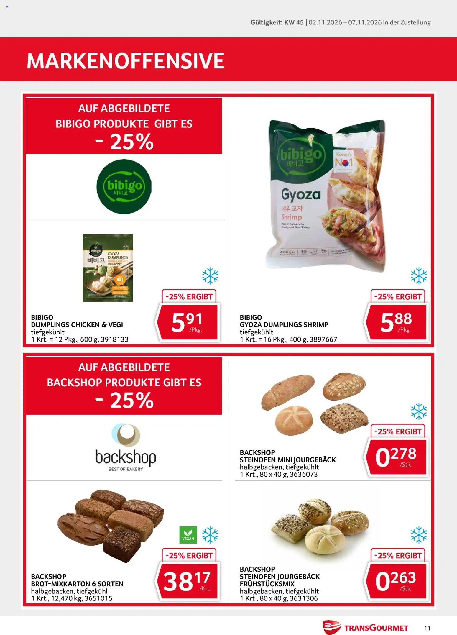 Transgourmet Flugblatt gültig ab 02.11.2026 | Seite: 11