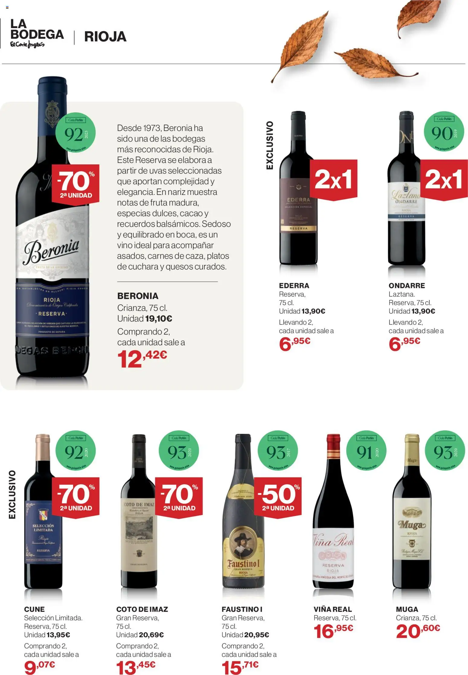 Hipercor - Bodega octubre 26 │ válido desde el 01/10/2026 | Página: 8 | Productos: Fruta, Uvas, Vino, Cacao