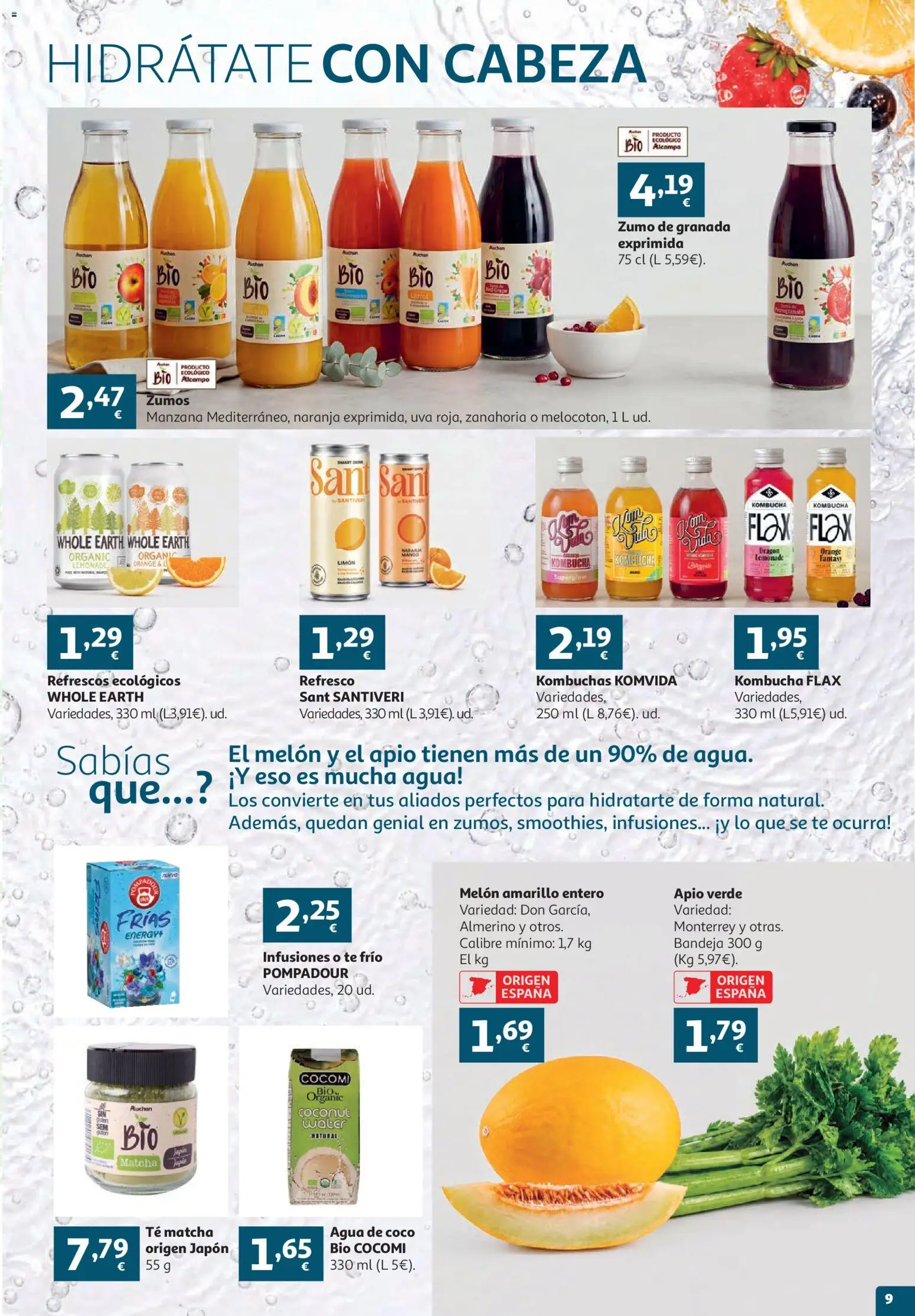 Alcampo -  HP Unico │ válido desde el 16.06.2026 | Página: 9 | Productos: Τυρόπιτα, Ροζ πιπέρι, Té, Bandeja