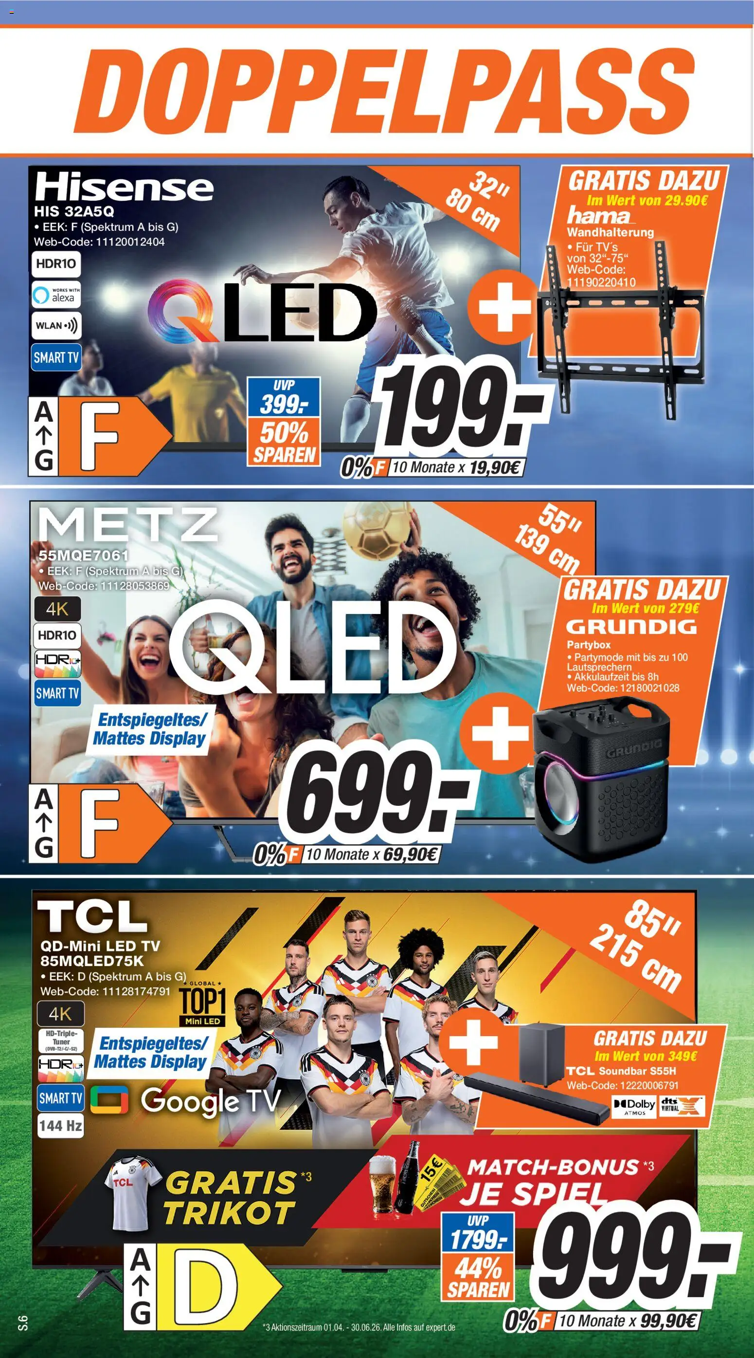 Expert Prospekt Angebote – gültig ab 02.05.2026 | Seite: 6 | Produkte: Spiel, Smart TV, Soundbar, TV